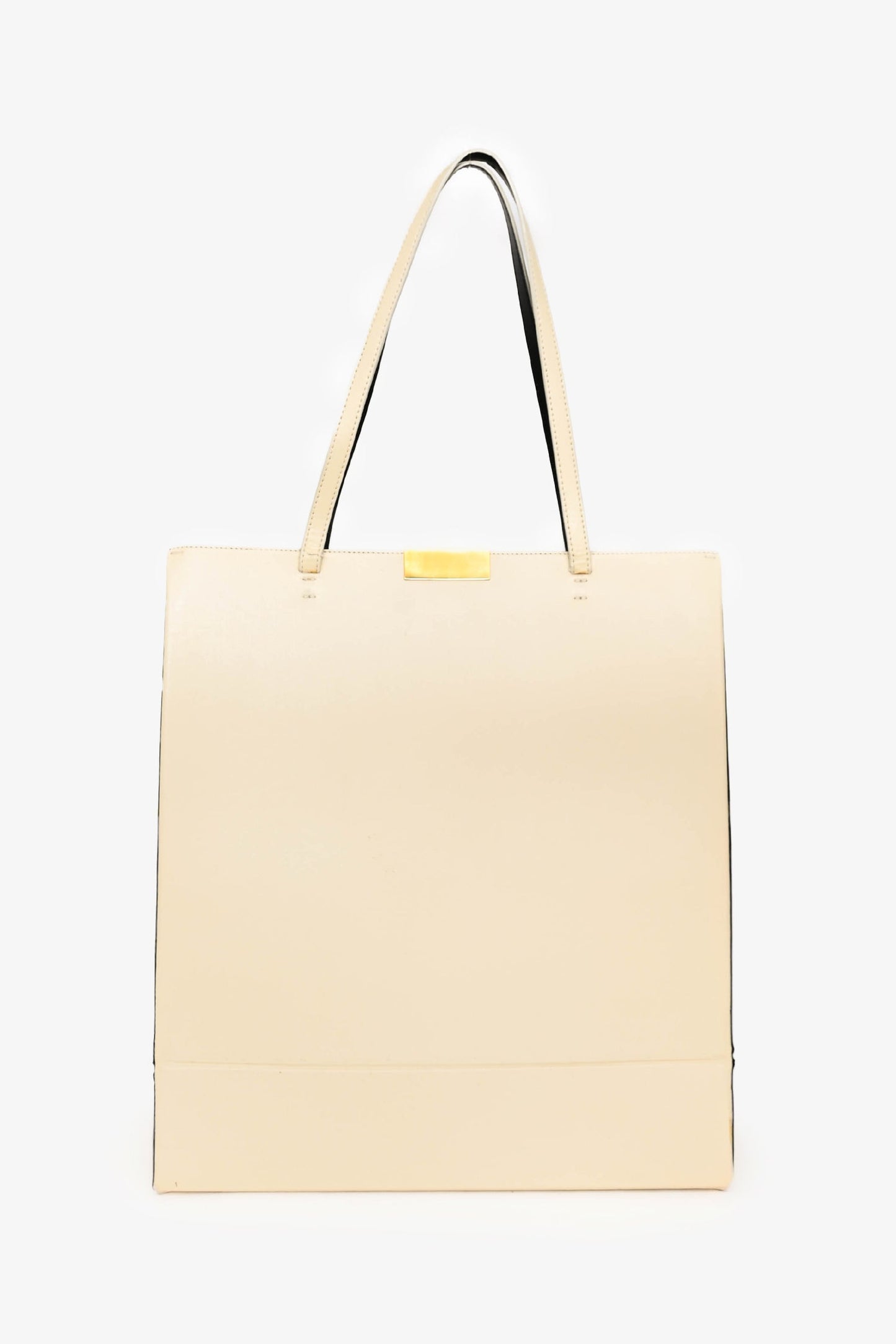 Stella McCartney Cream Leather Flat Tote