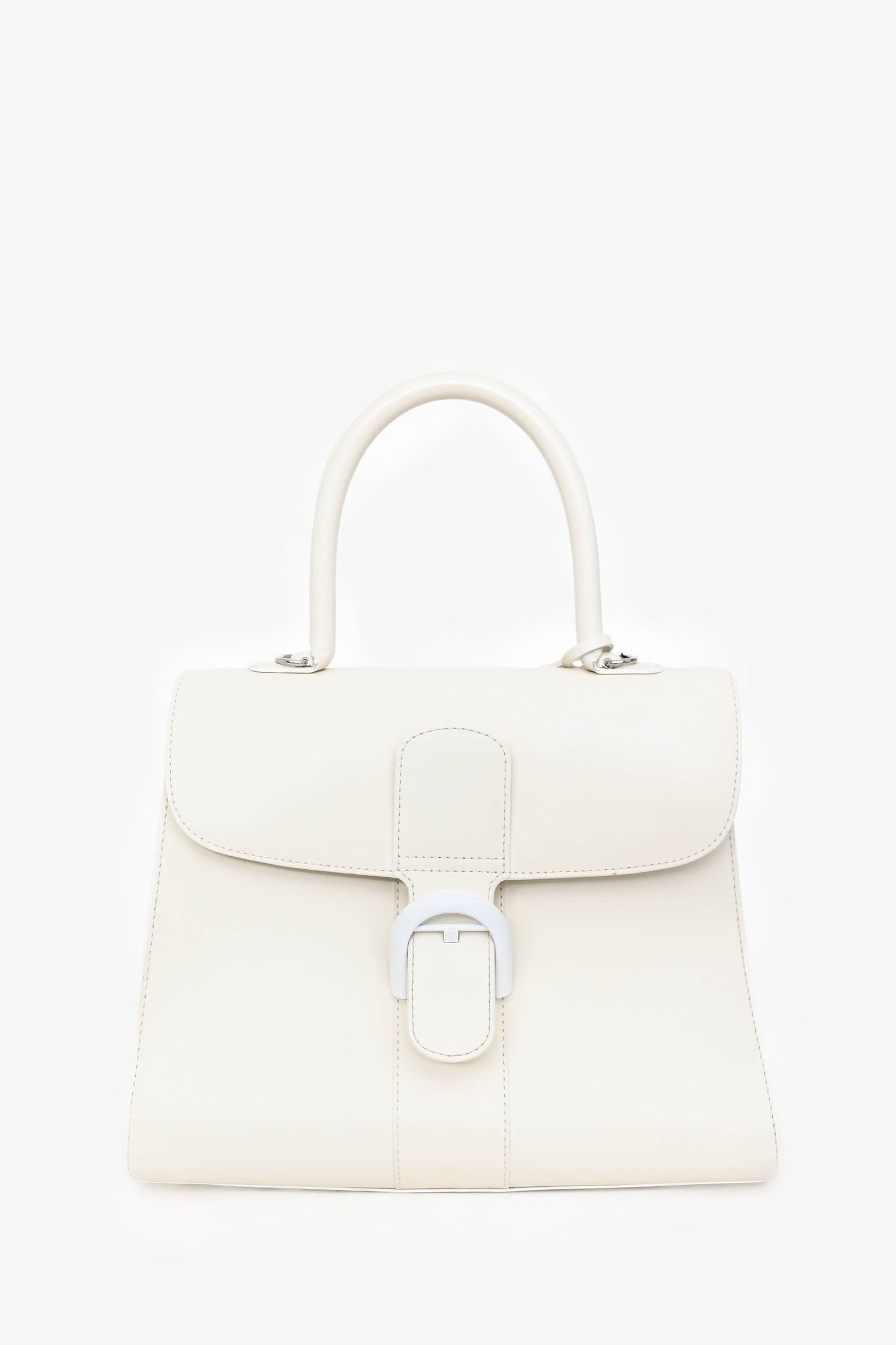 Delvaux 2018 White Box Calfskin Brilliant MM with Strap