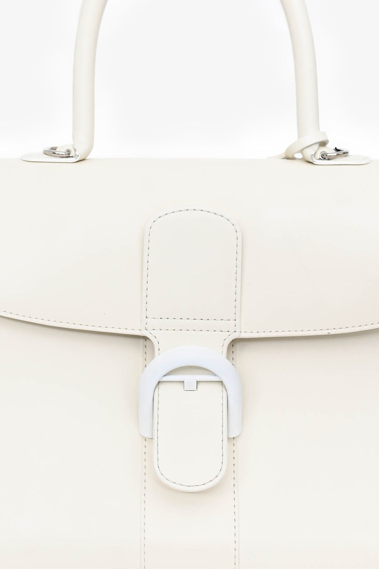 Delvaux 2018 White Box Calfskin Brilliant MM with Strap