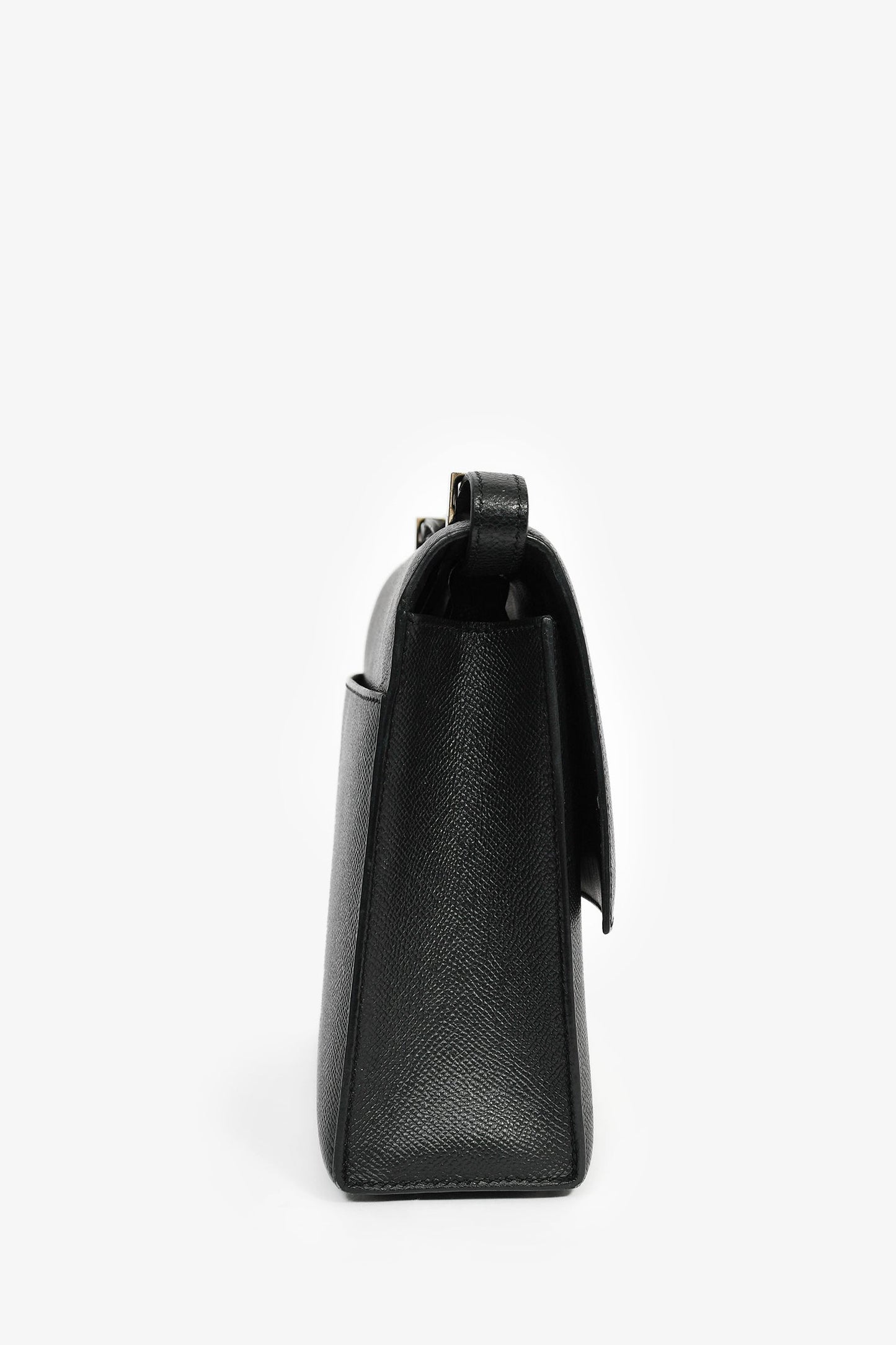 Hermes Black Epsom Leather Verrou 23 Shoulder Bag