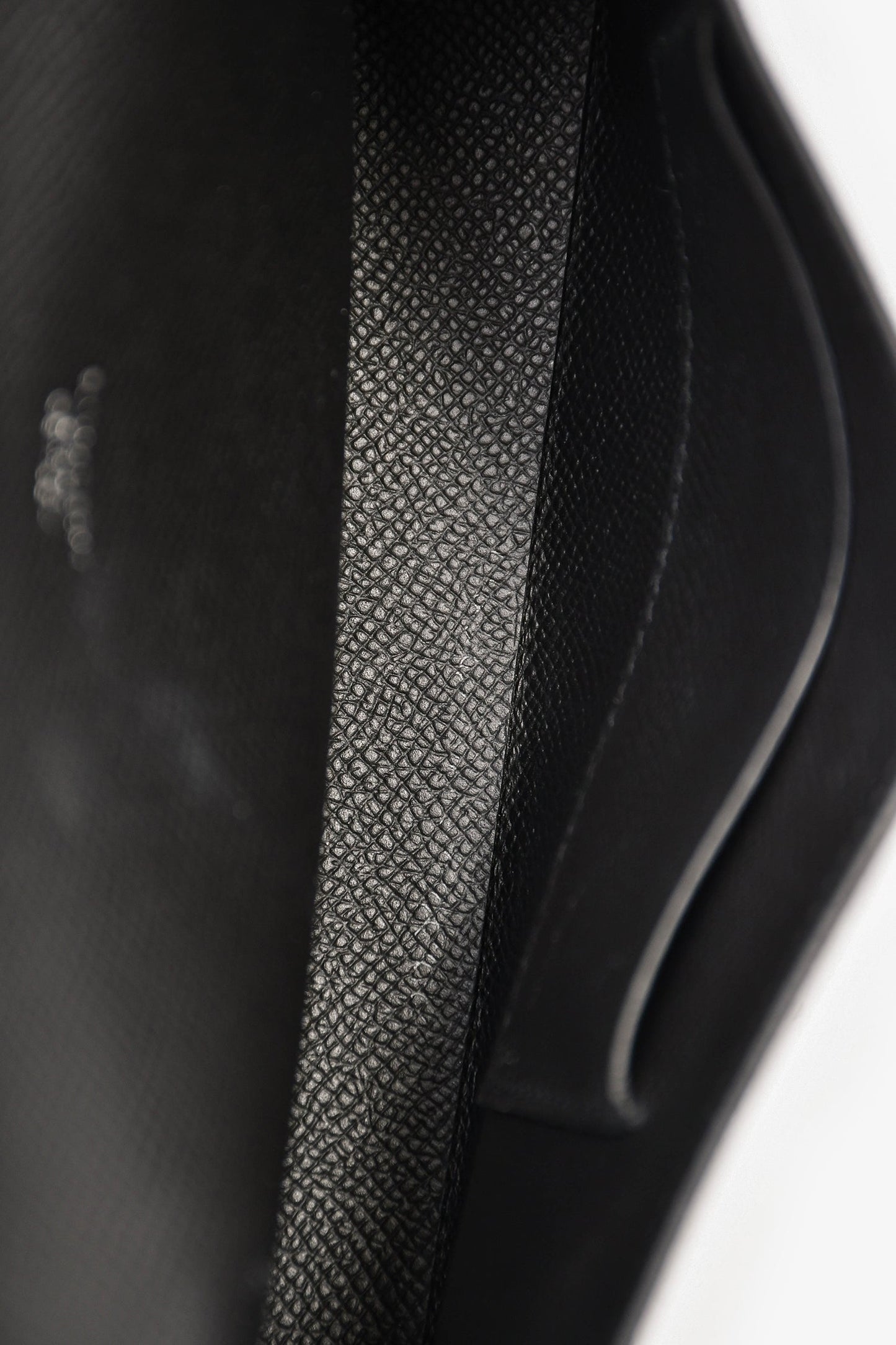 Hermes 2023 Black Epsom Leather 'Hermèsnap' Wallet