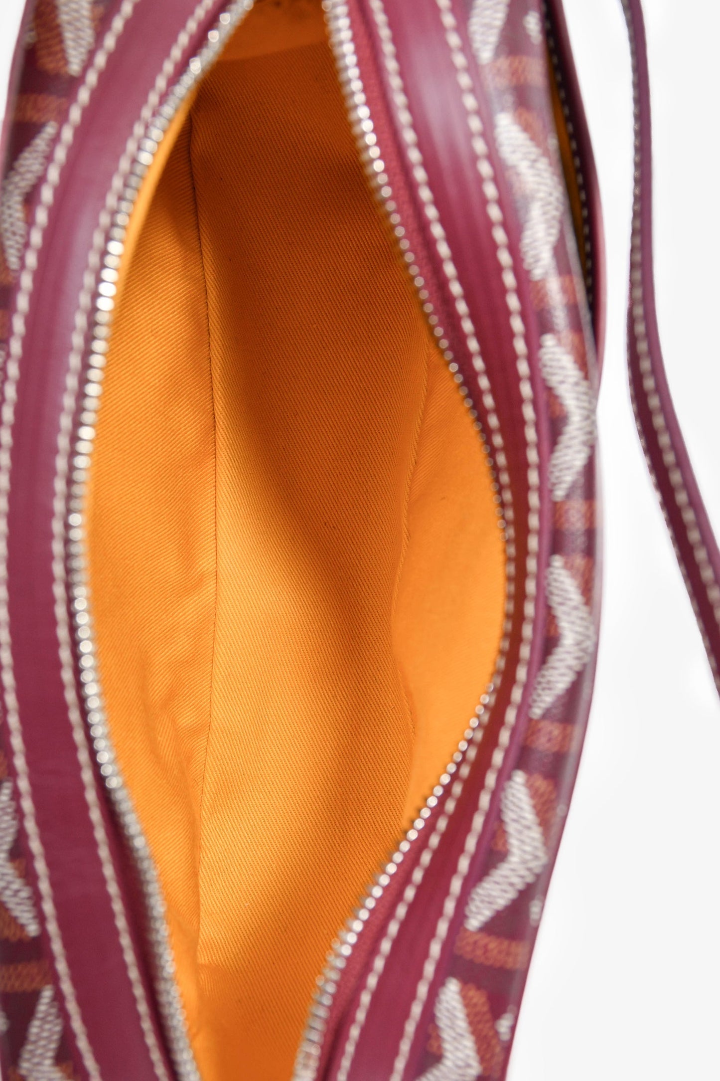 Goyard Burgundy Goyardine Canvas Cap-Vert PM Crossbody Bag