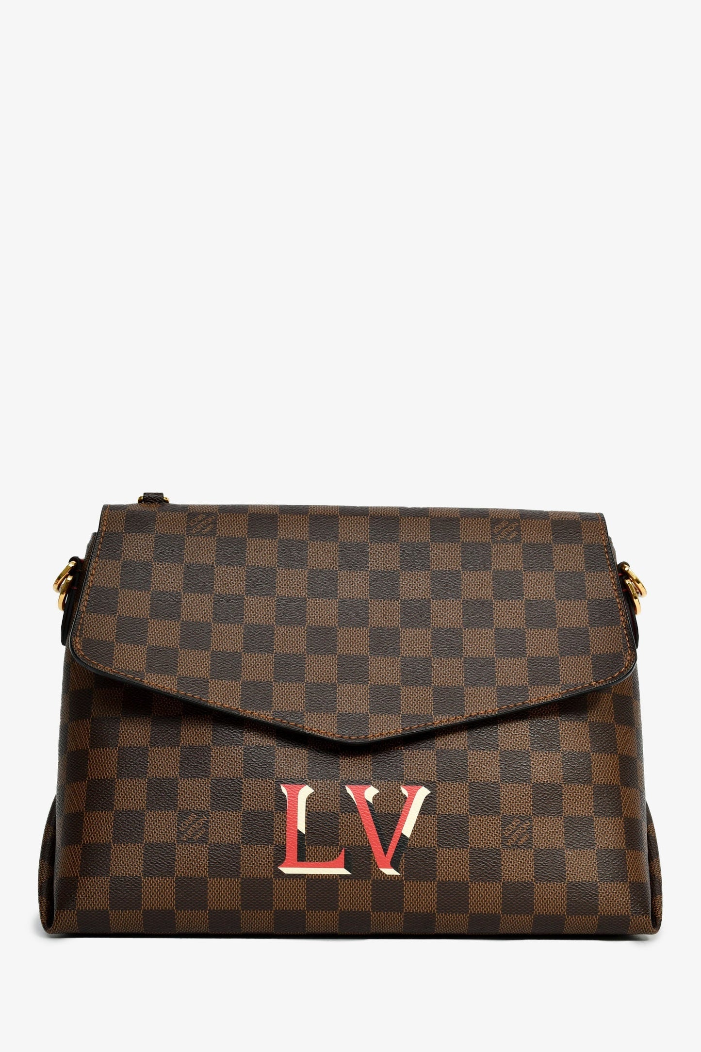 Louis Vuitton Brown Beaubourg MM Logo Crossbody Bag