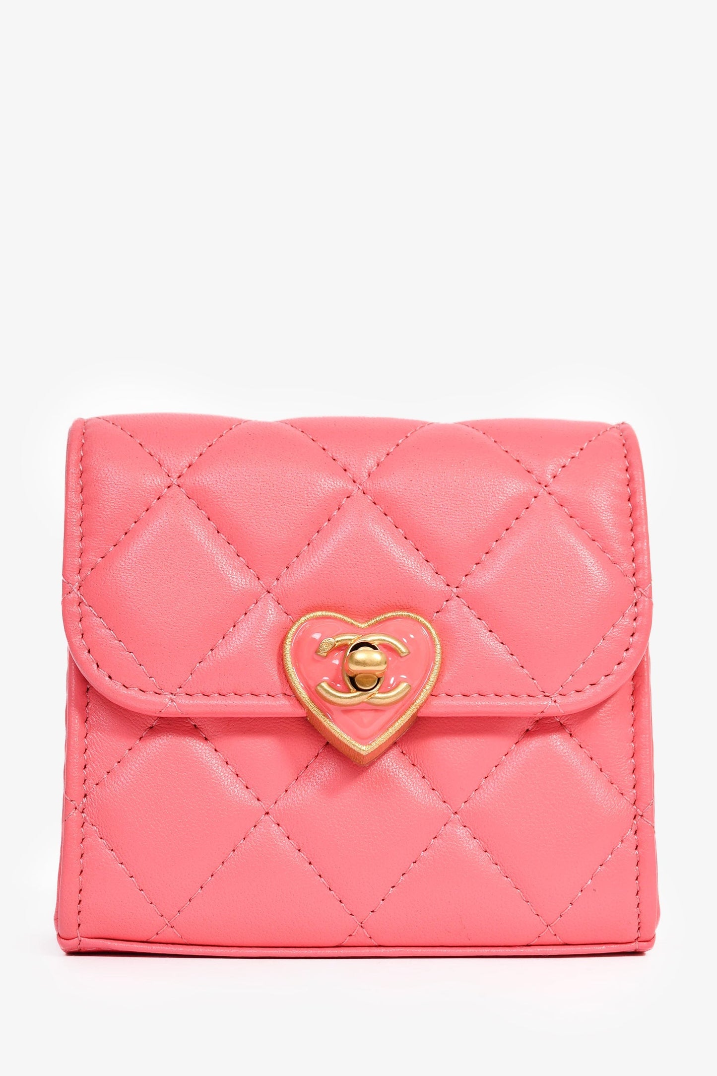 2022+ Chanel™ Pink Mini Coco Love Flap Bag