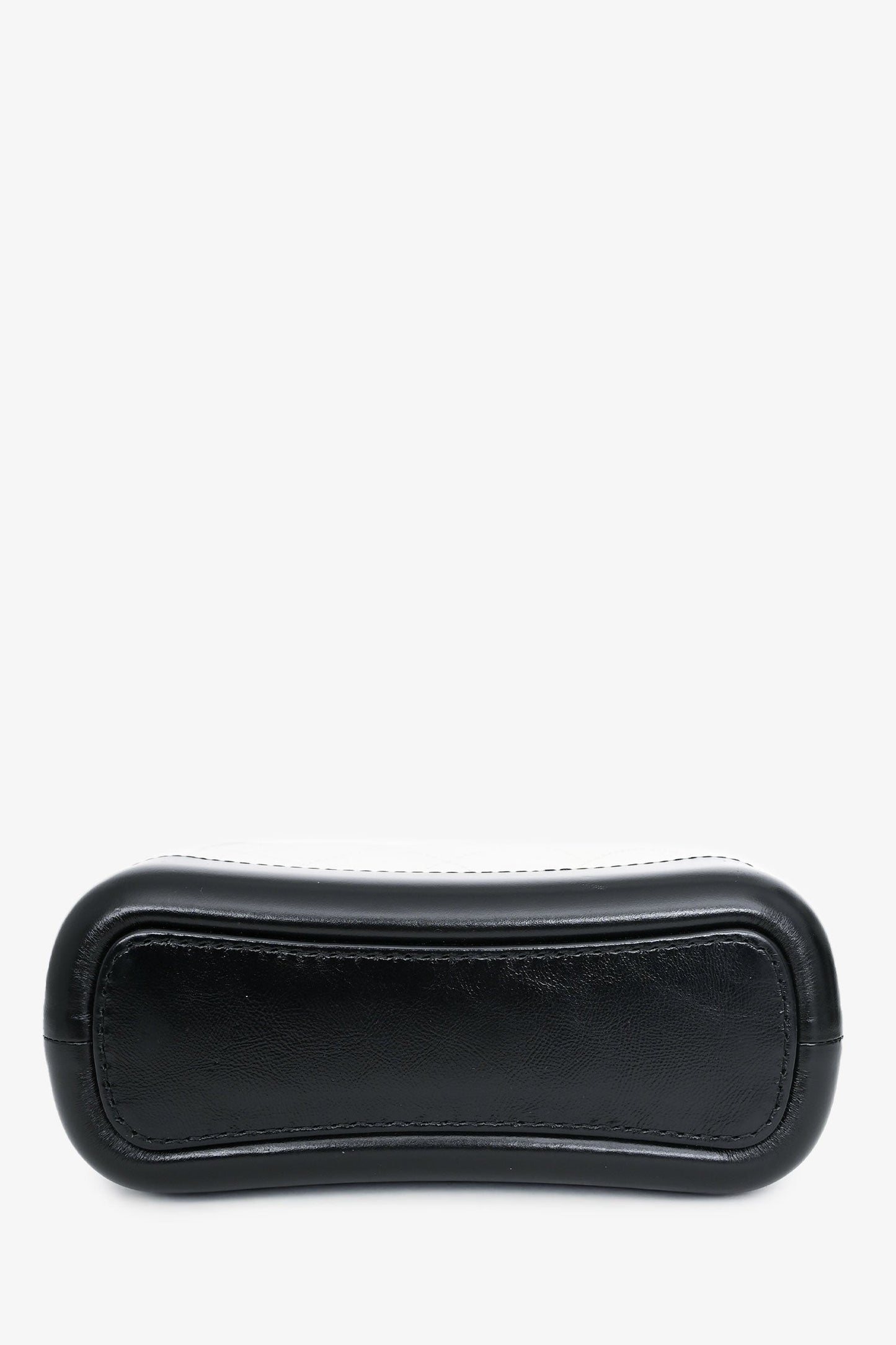 Chanel™ 2017-18 White/Black Lambskin Small Gabrielle Chain Bag