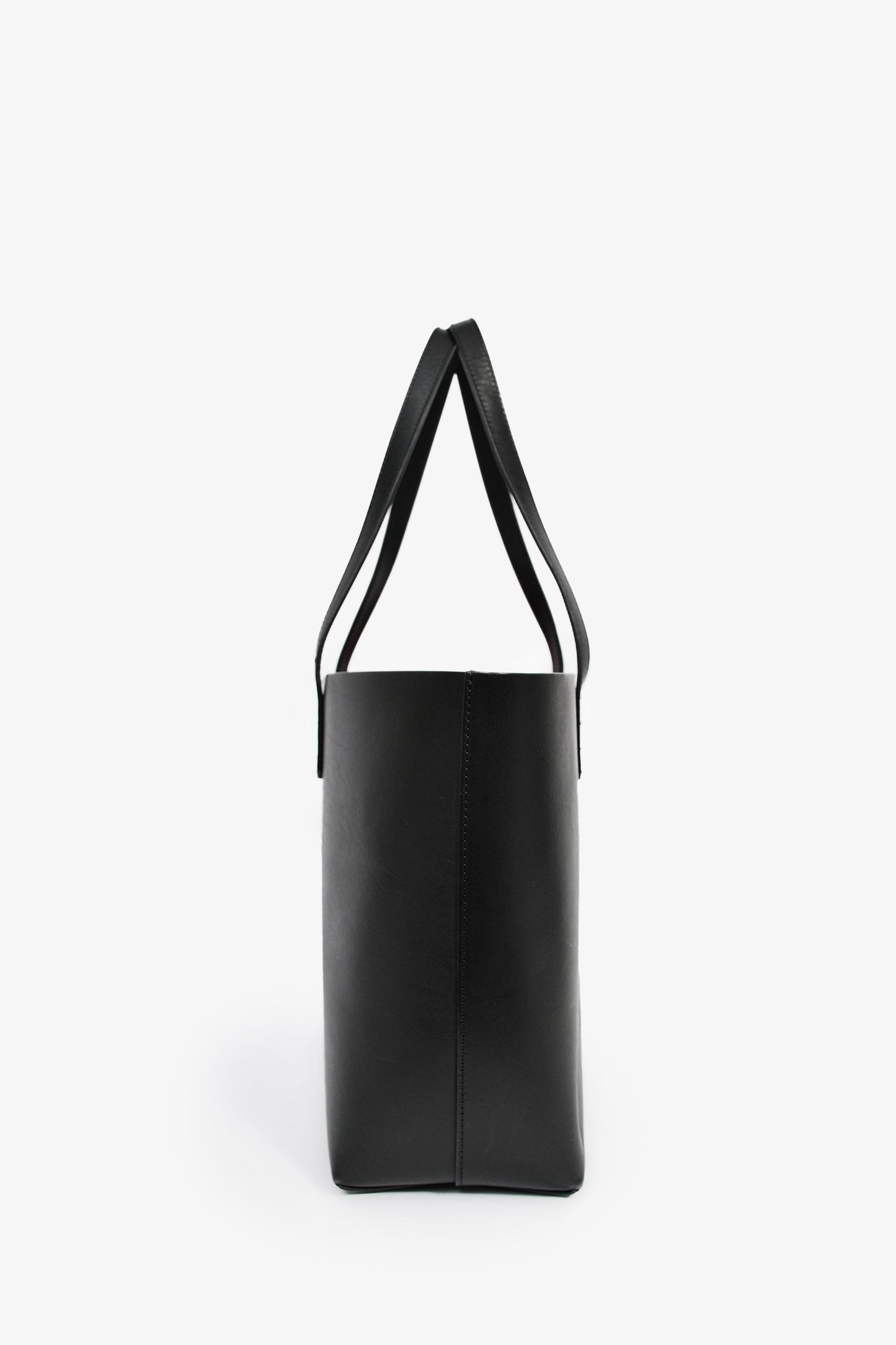 Mansur Gavriel Black/Red Leather Tote Bag