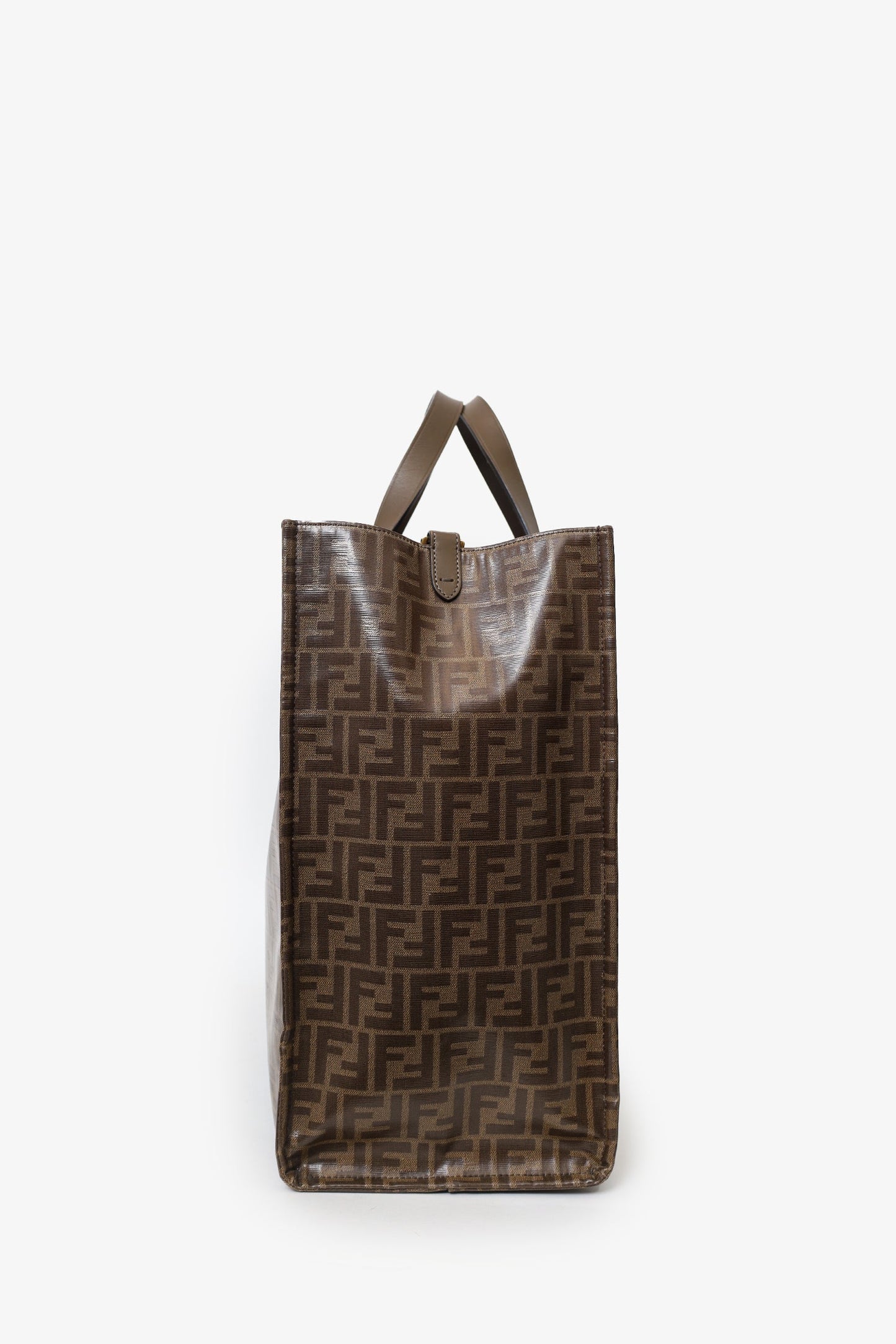 Fendi Brown FF Monogram Large Tote Bag