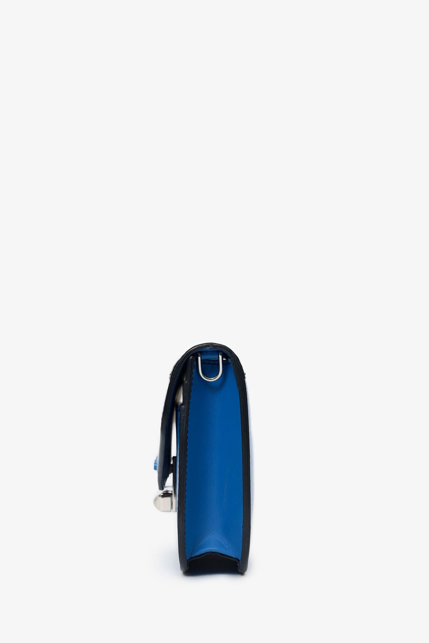 Prada Blue/Black Leather 'Sybille' Crossbody Bag