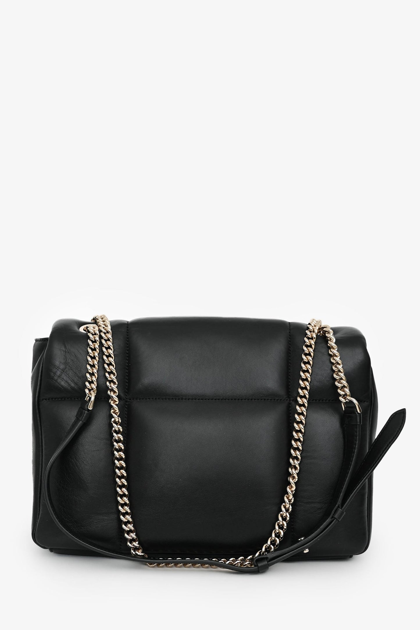 Salvatore Ferragamo Black Quilted Leather Vera Bow Shoulder Bag