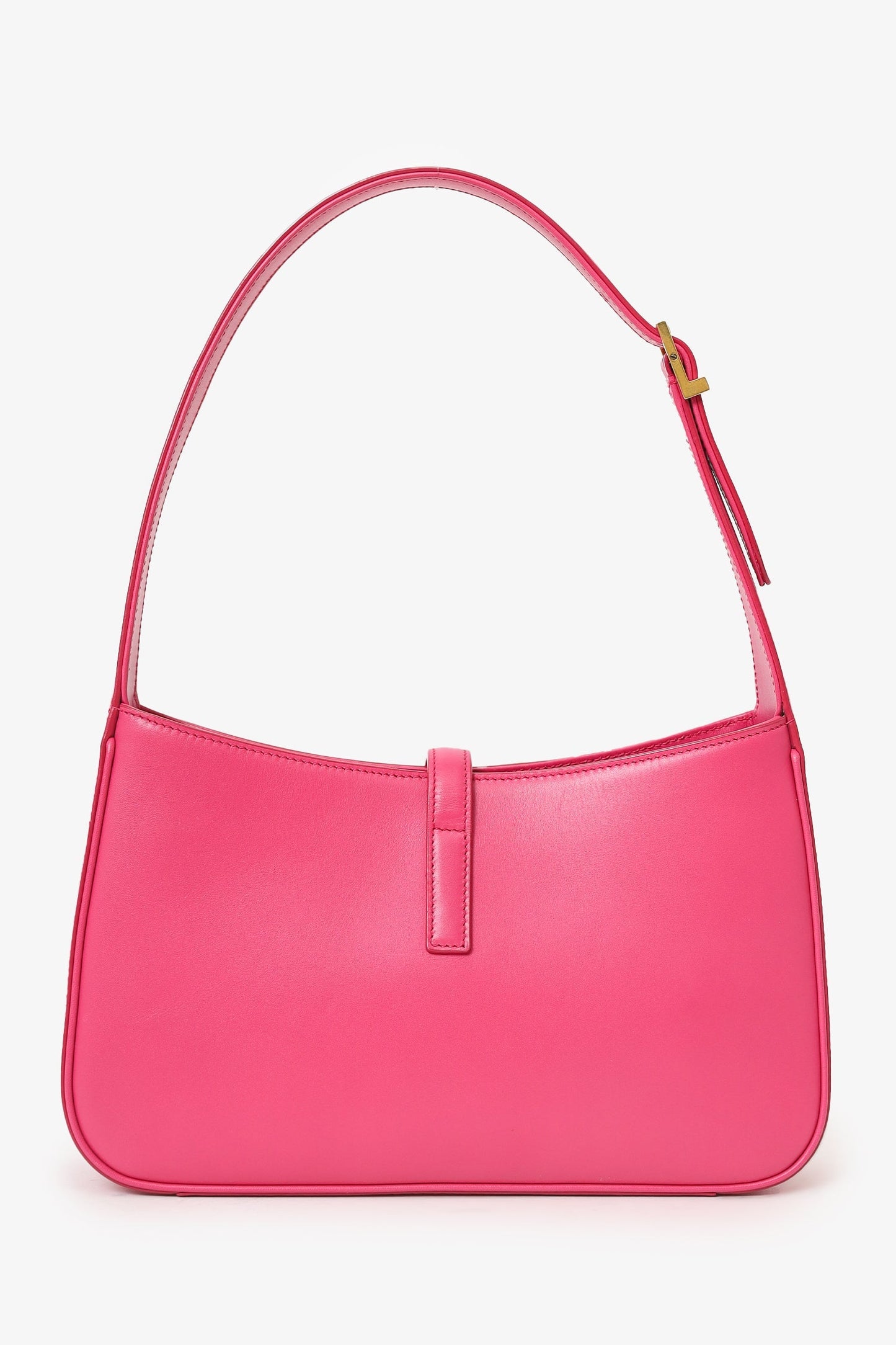 Saint Laurent Hot Pink Leather 'Le 5 à 7' Shoulder Bag