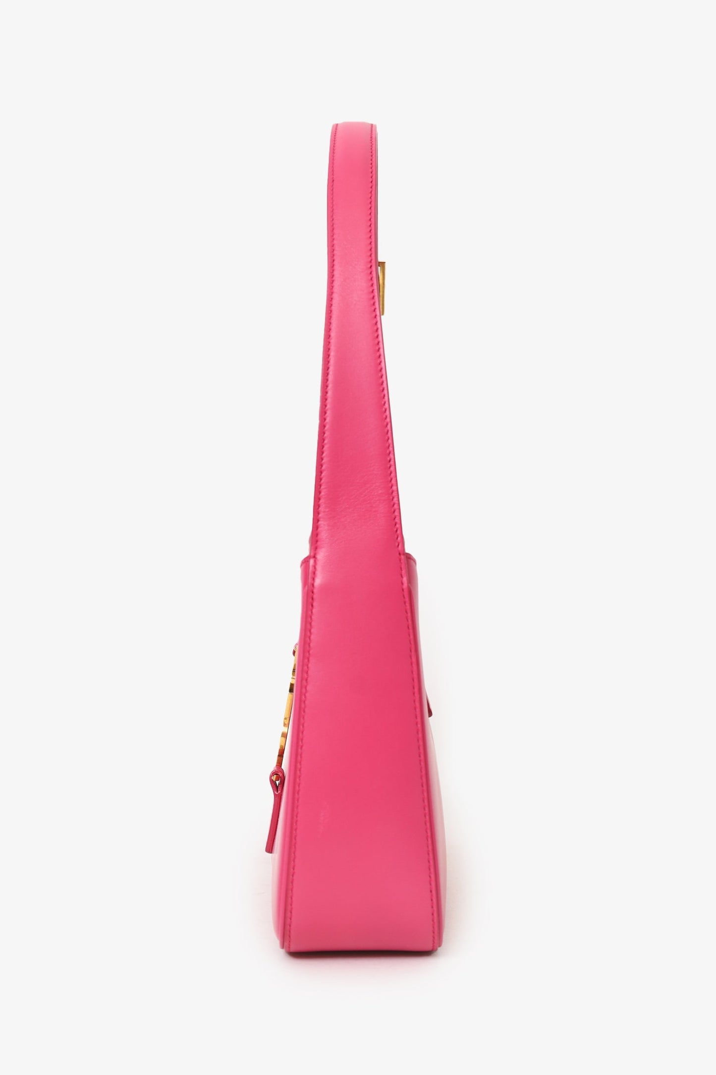 Saint Laurent Hot Pink Leather 'Le 5 à 7' Shoulder Bag