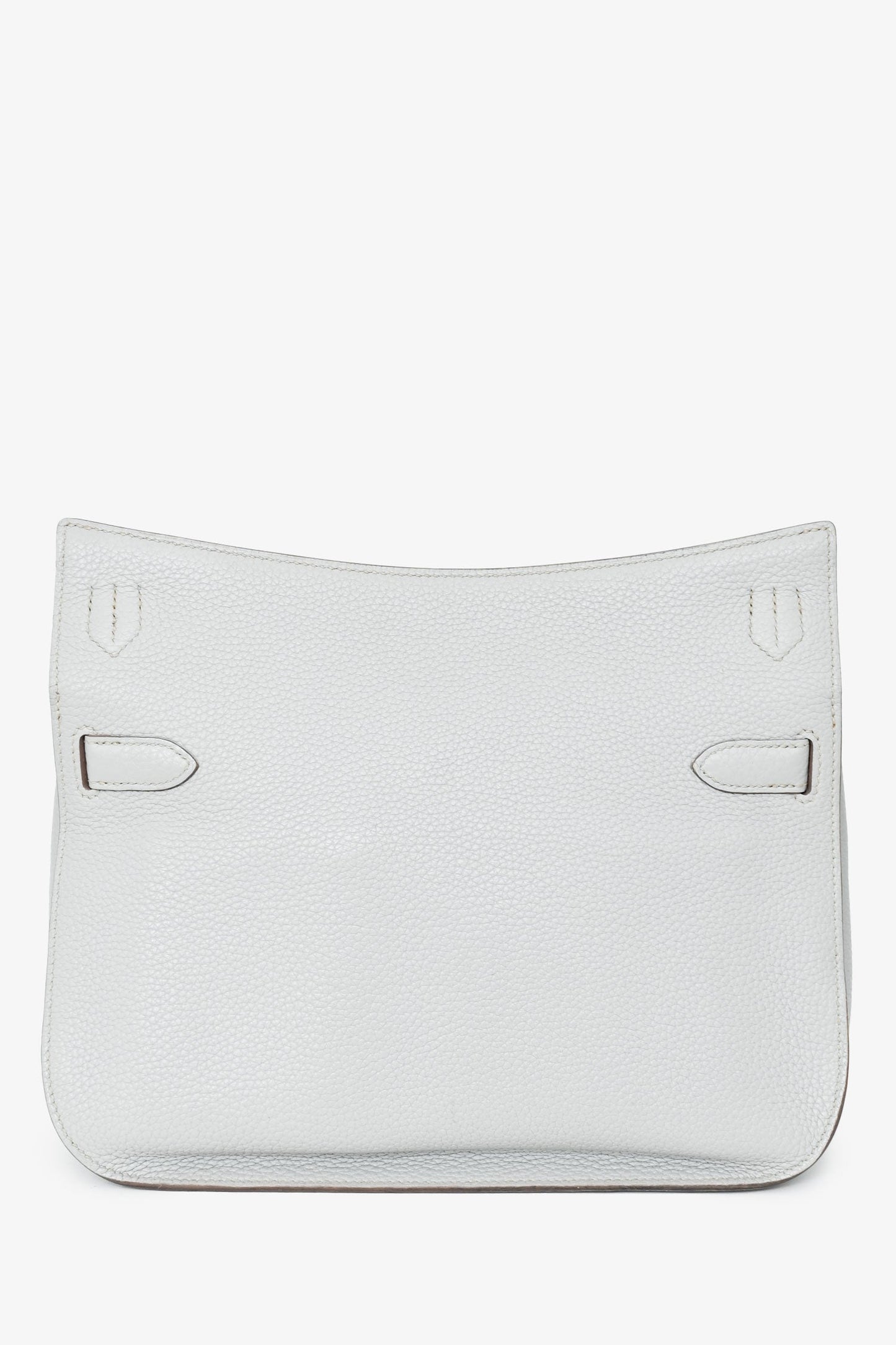 Hermes Light Grey Clemence Leather Jypsiere 28