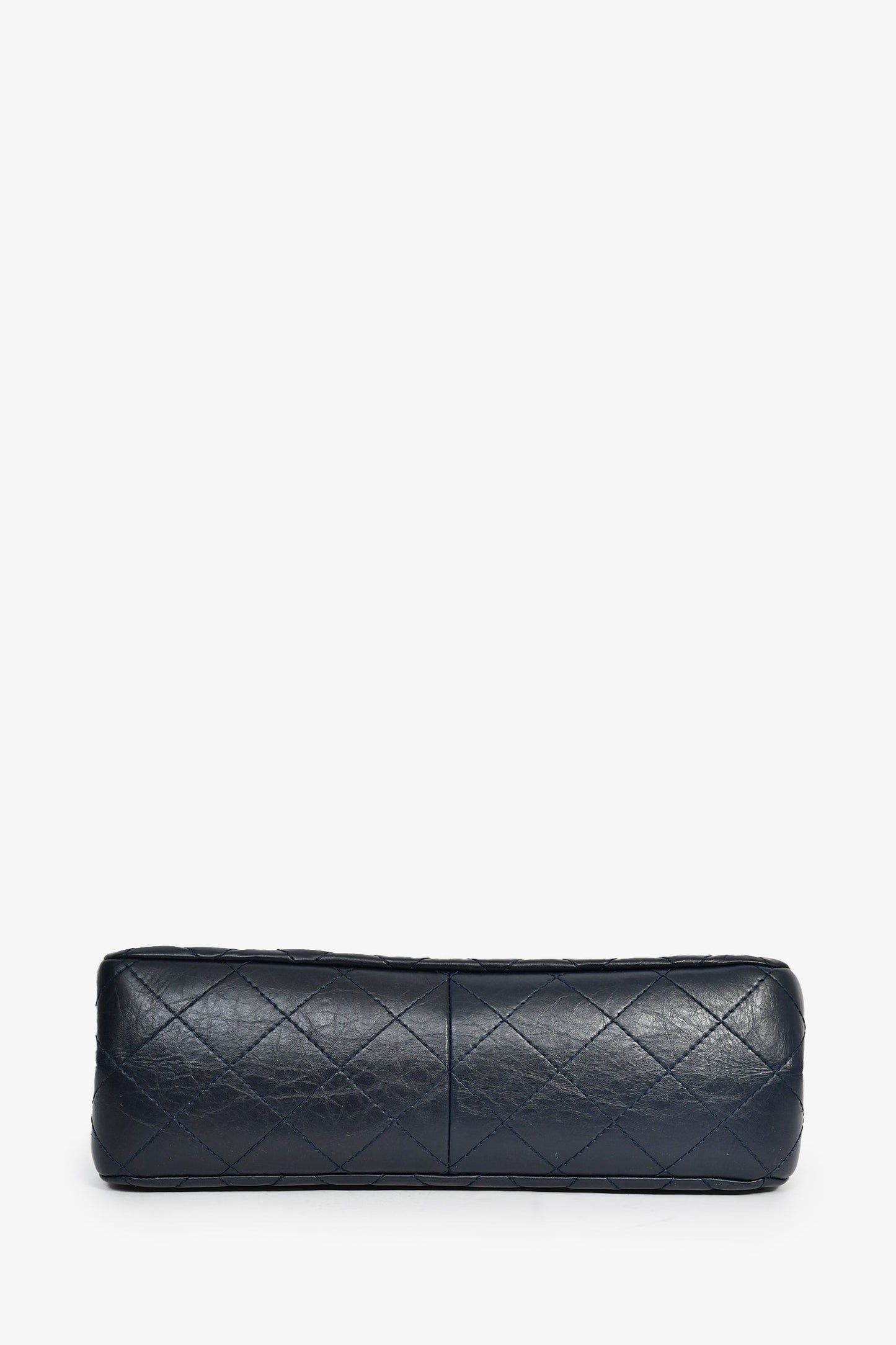 Chanel™ 2011-12 Navy Quilted Lambskin 227 Maxi Reissue Flap Shoulder Bag