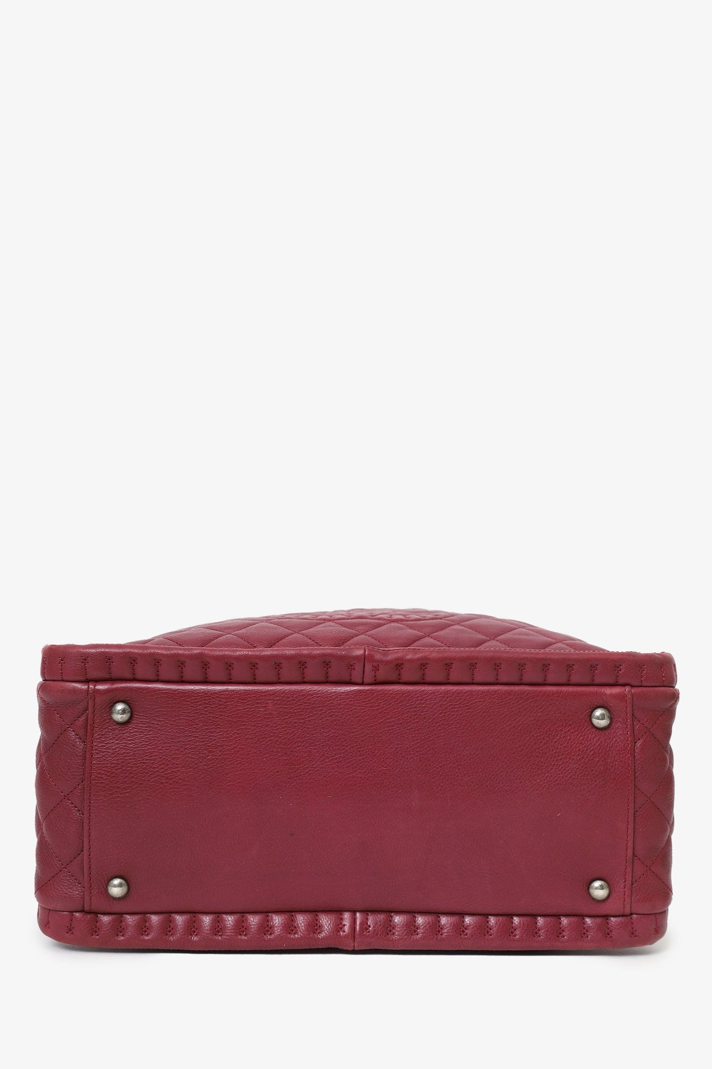 Chanel™ 2011-12 Burgundy Quilted Leather CC Chain Tote