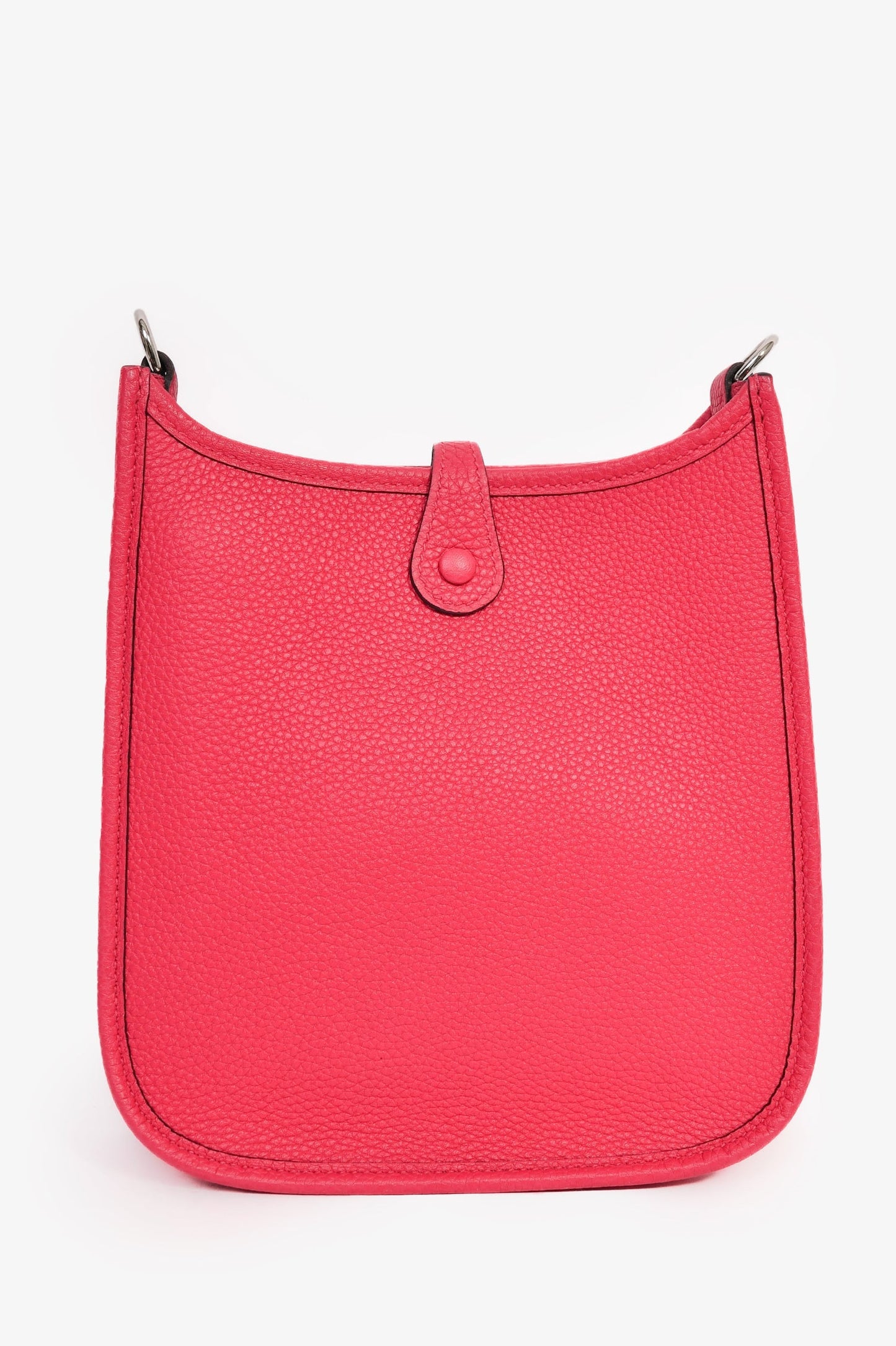 Hermès 2021 Pink Leather Evelyn TPM Crossbody PHW
