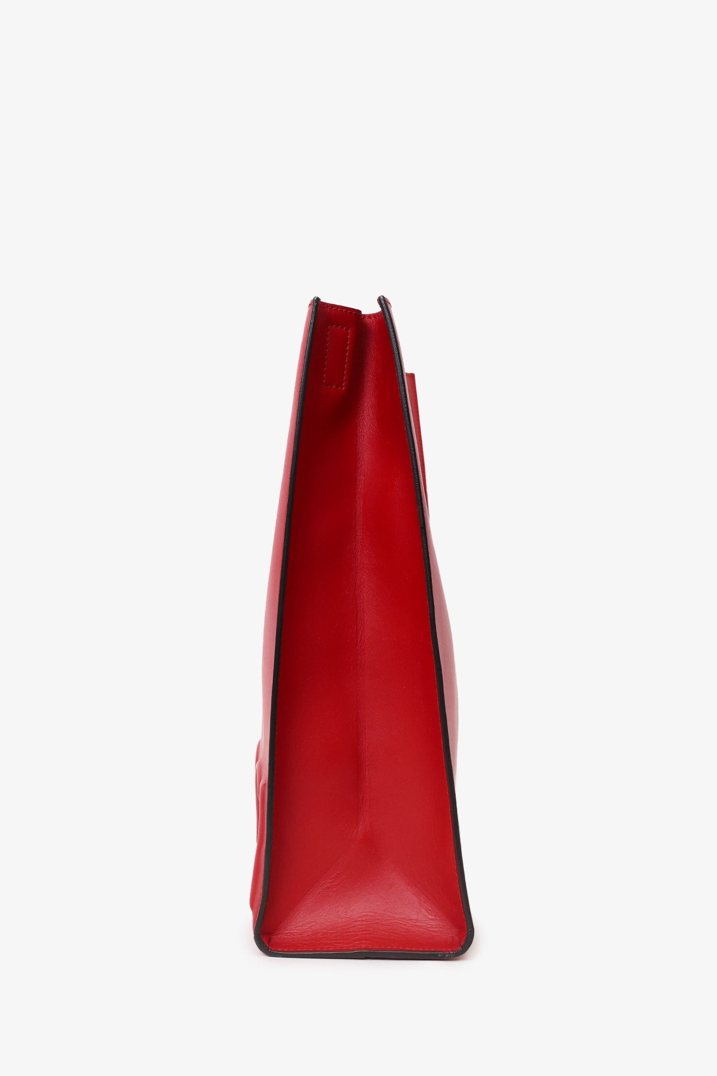 Gucci Red Leather XL Tote Bag with Strap