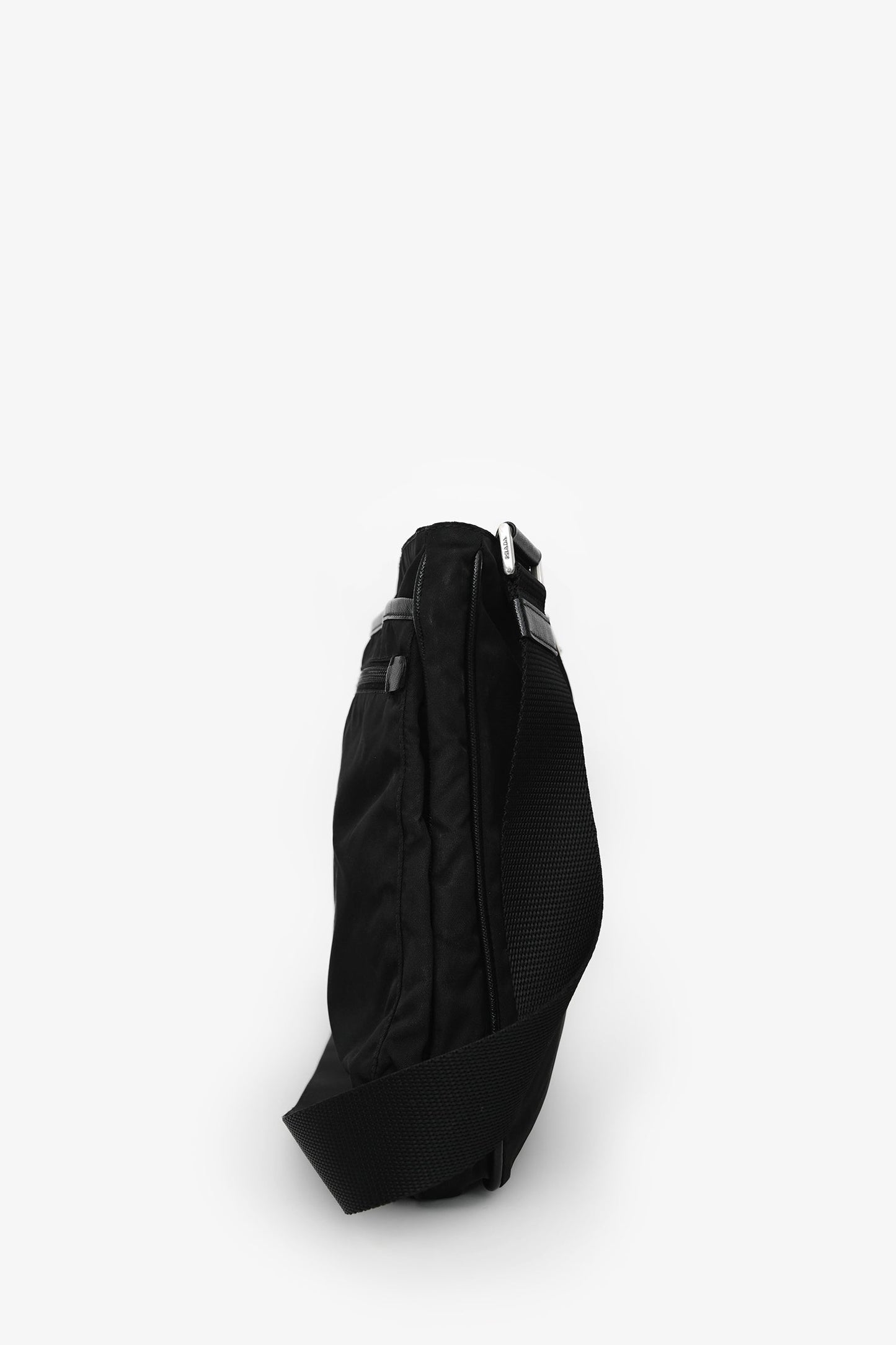 Prada Black Nylon Messenger Bag
