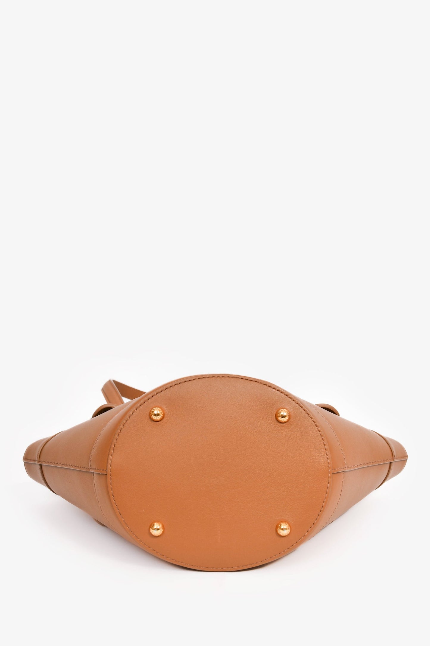 Dolce & Gabbana Brown Leather Capri Coffa Bucket Bag
