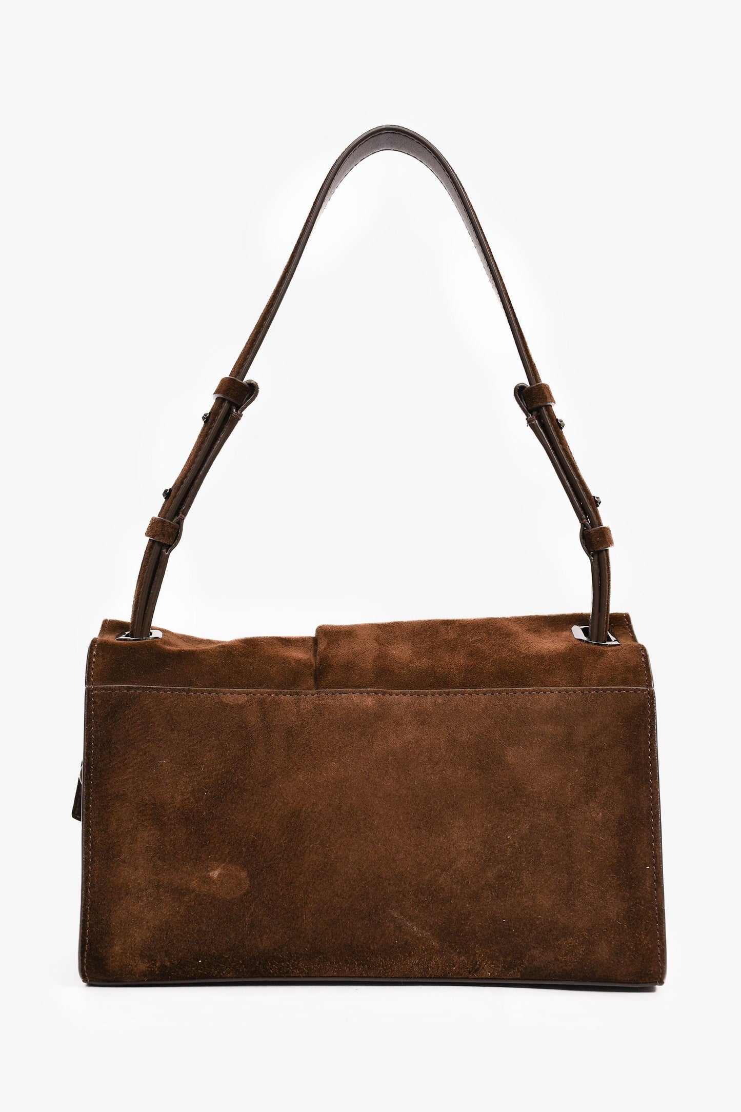 Christian Louboutin Brown Suede Baggy Small Shoulder Bag
