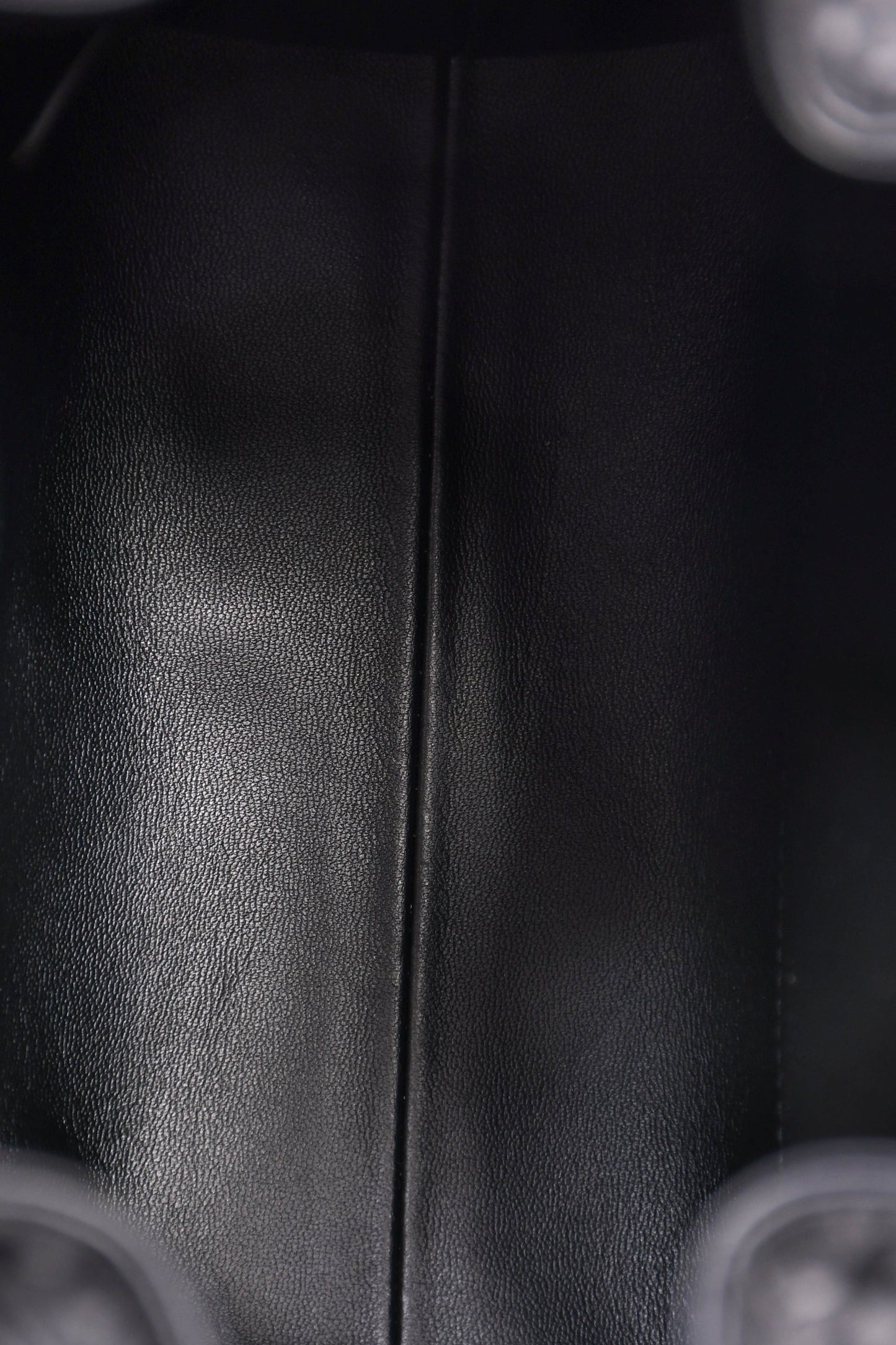 Christian Dior Black Cannage Leather 'Caro' Small Bucket Bag