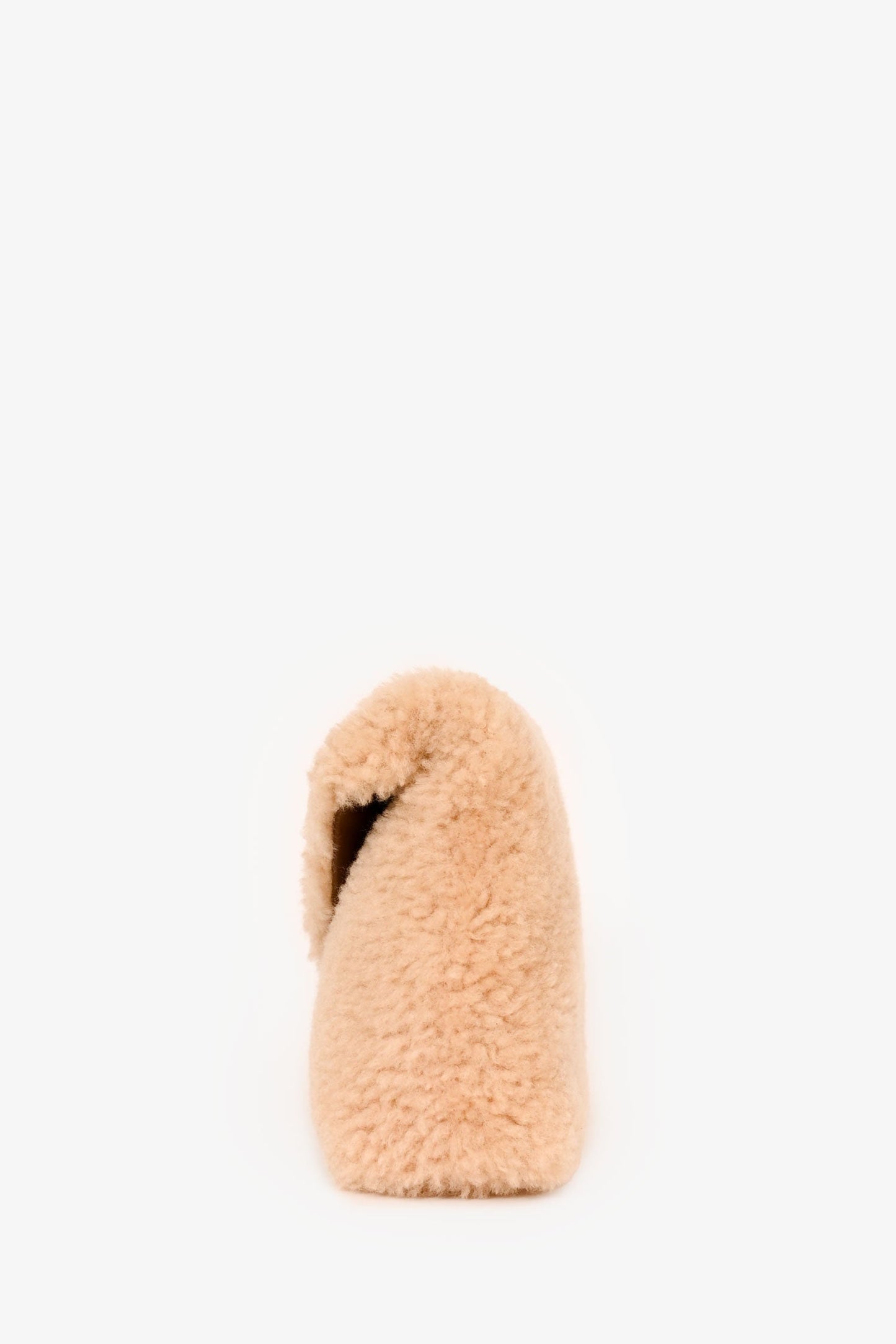 Saint Laurent 2022 Cream Shearling Clutch