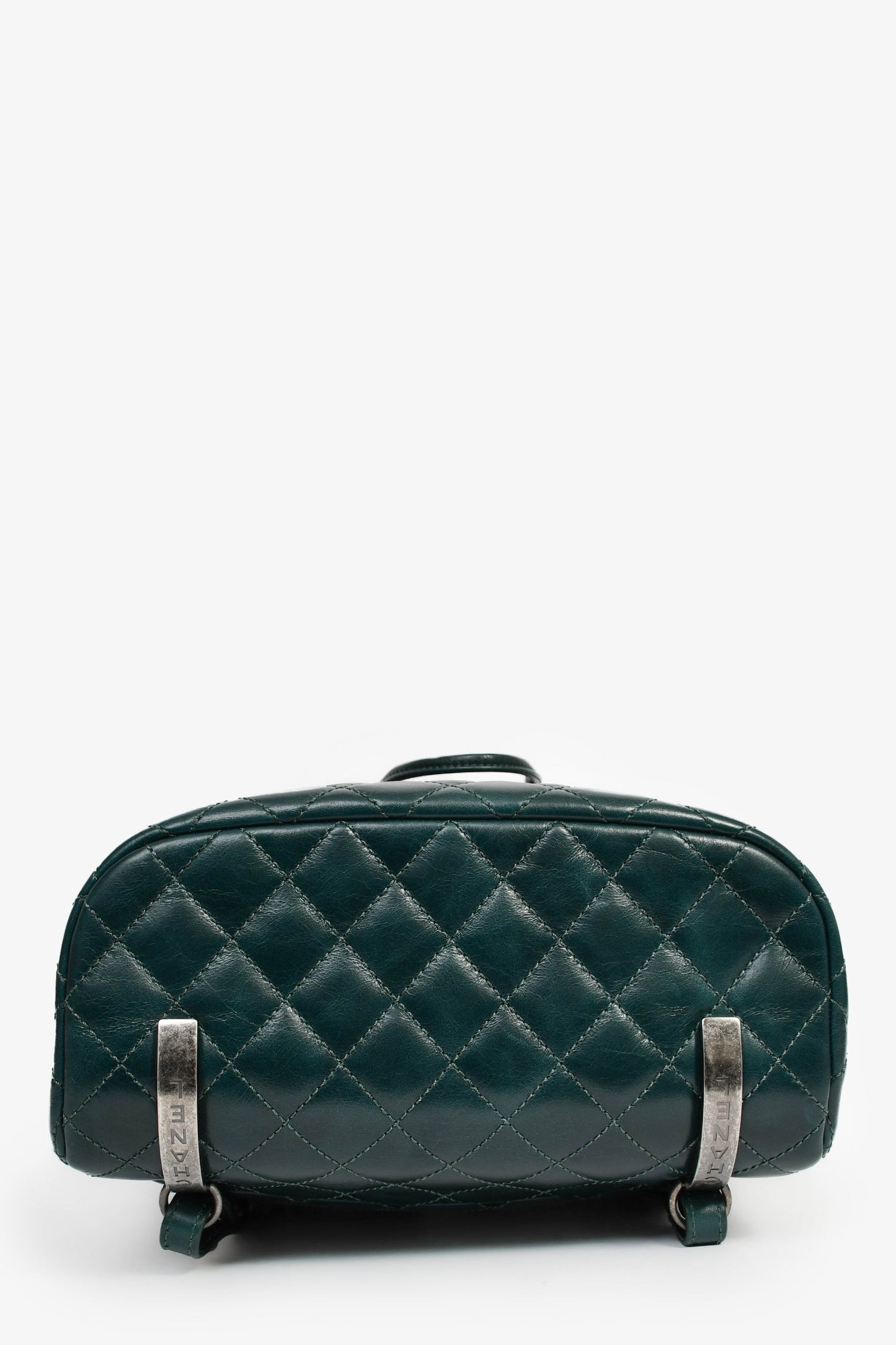 Chanel™ 2015-16 Green Glazed Calfskin Quilted Small Salzburg Mountain Backpack