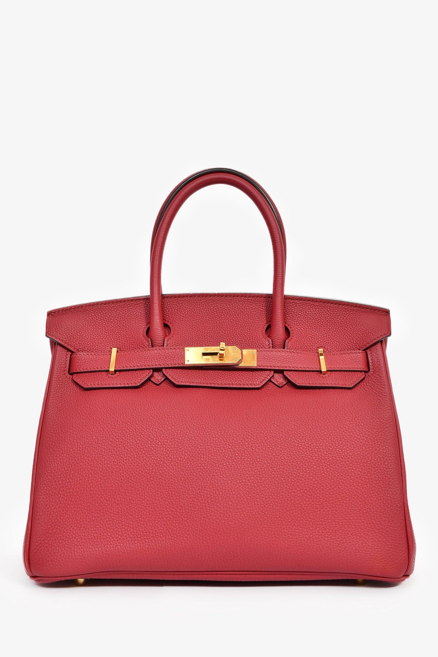 Hermès 2016 Rouge Clemence Leather Birkin 30 GHW
