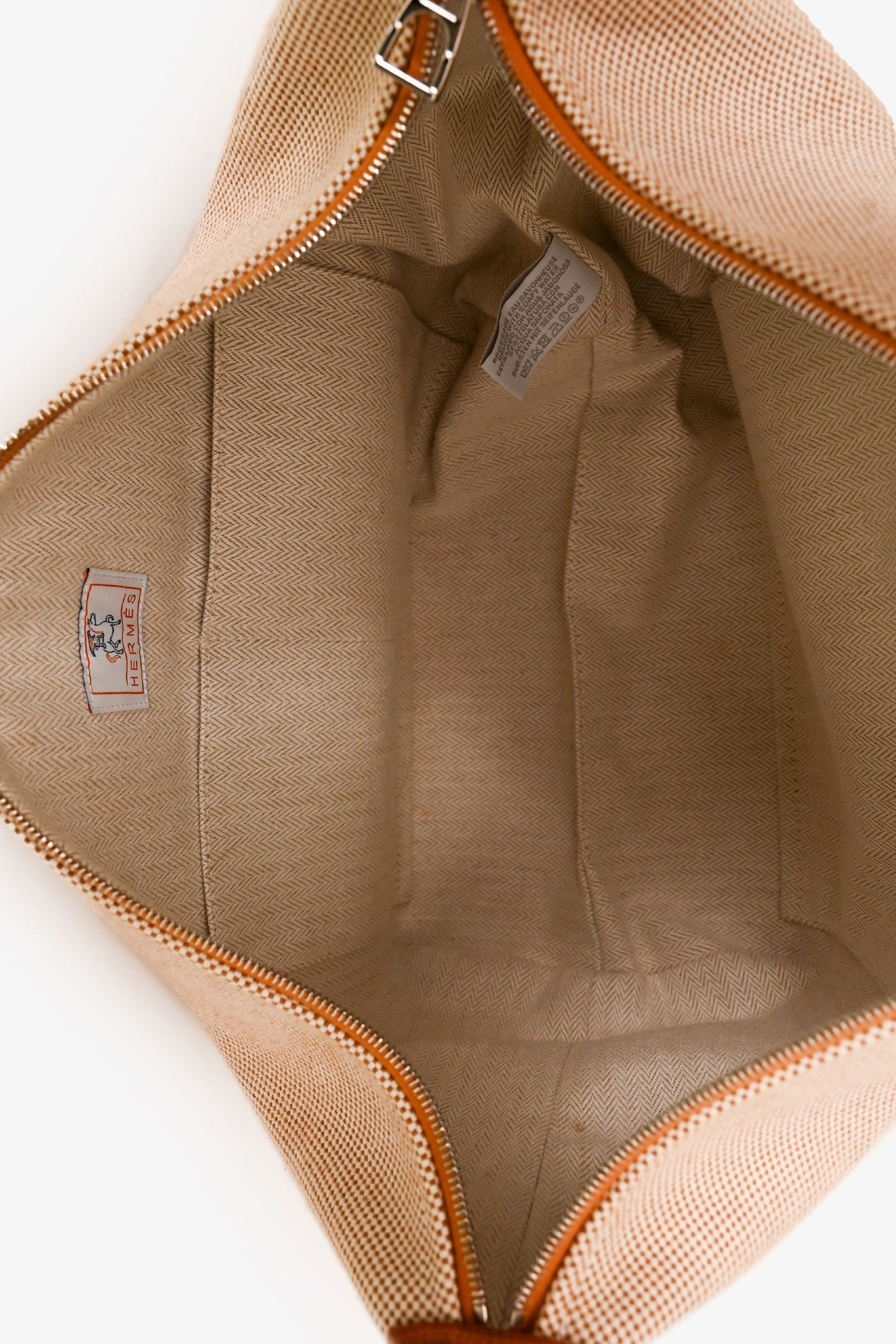 Hermès Large Toile Bride-A-Brac Cabriole Case