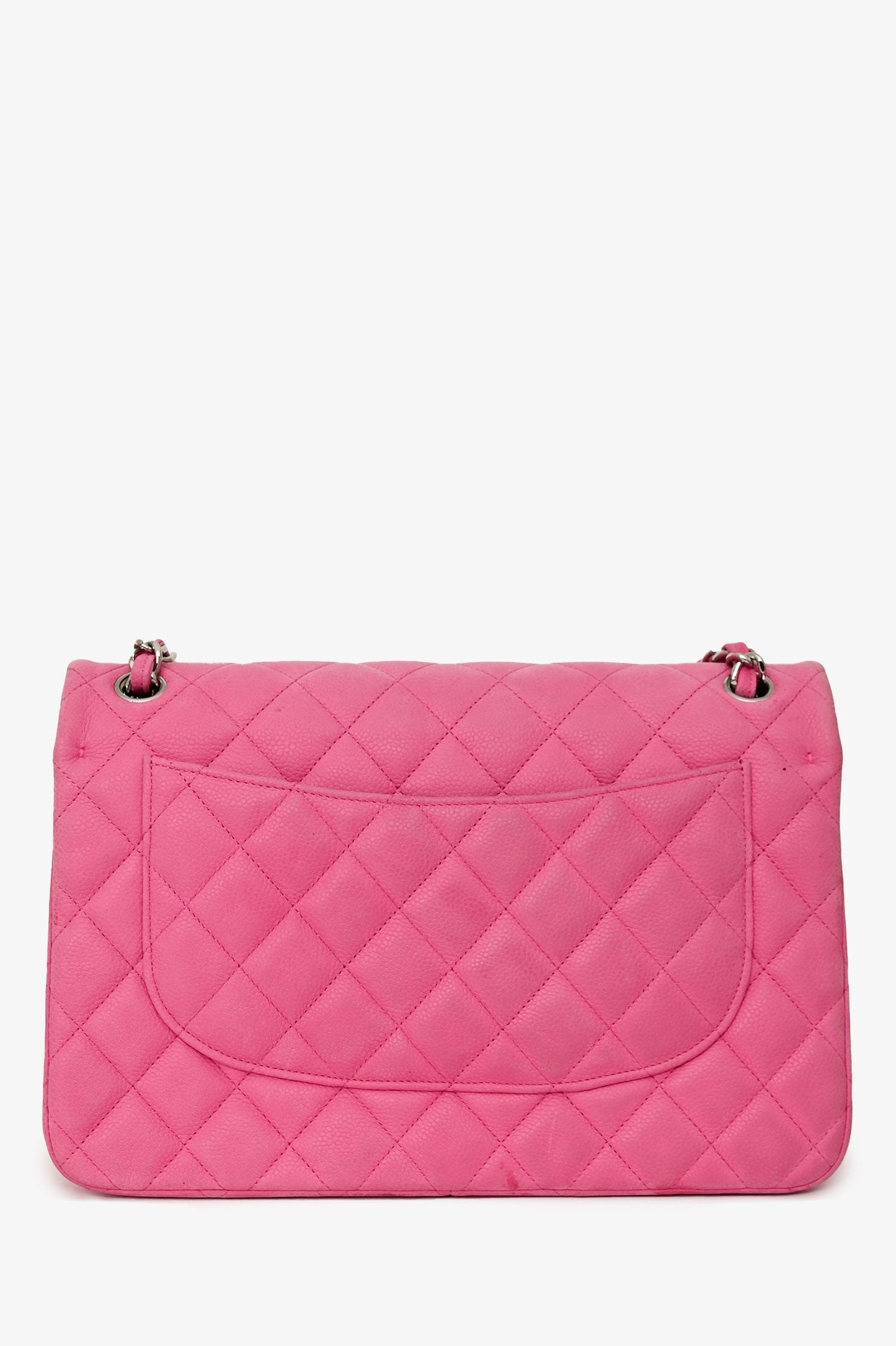 Chanel™ 2013/14 Pink Caviar Jumbo Double Flap SHW