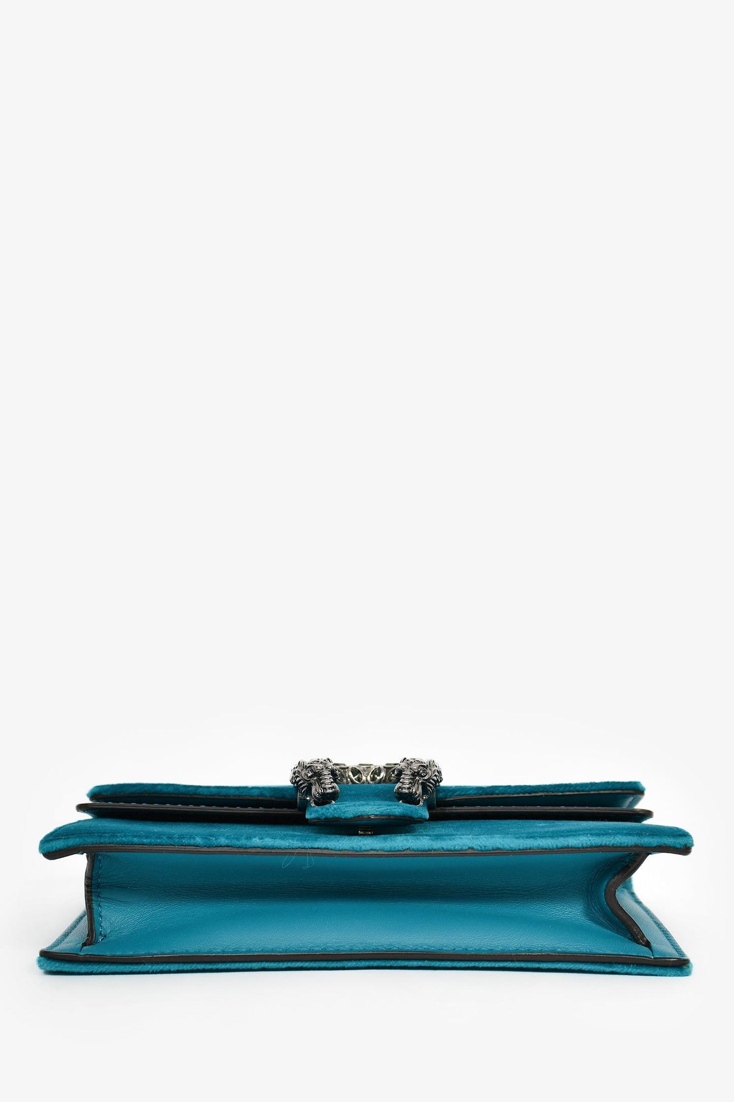 Gucci Teal Velvet Super Mini Dionysus Crossbody