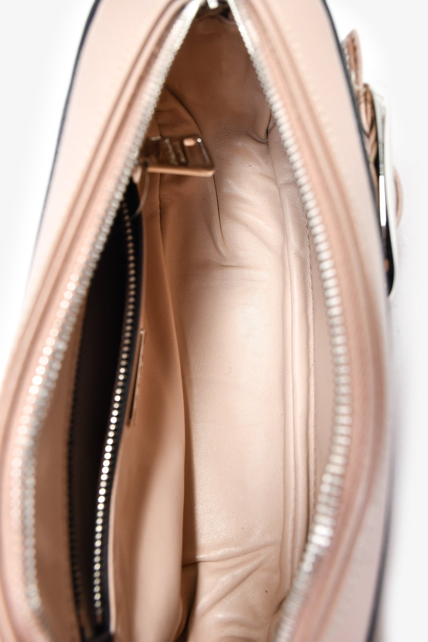 Prada Mauve/Black Saffiano Two-Tone Buckle Camera Bag
