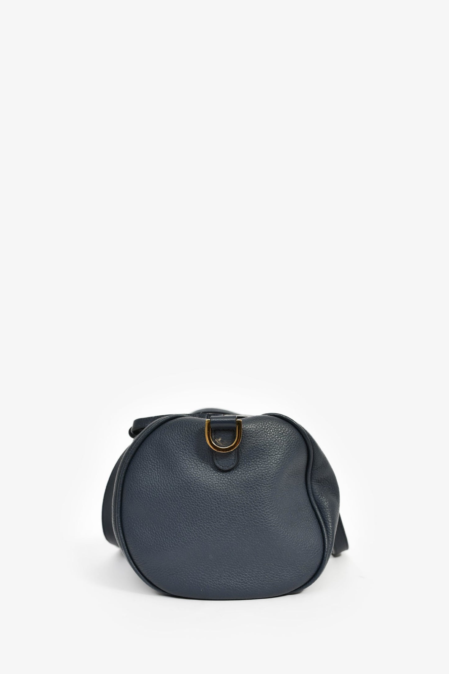 Mansur Gavriel 2012 Blue Pebble Leather Mini Duffle Bag