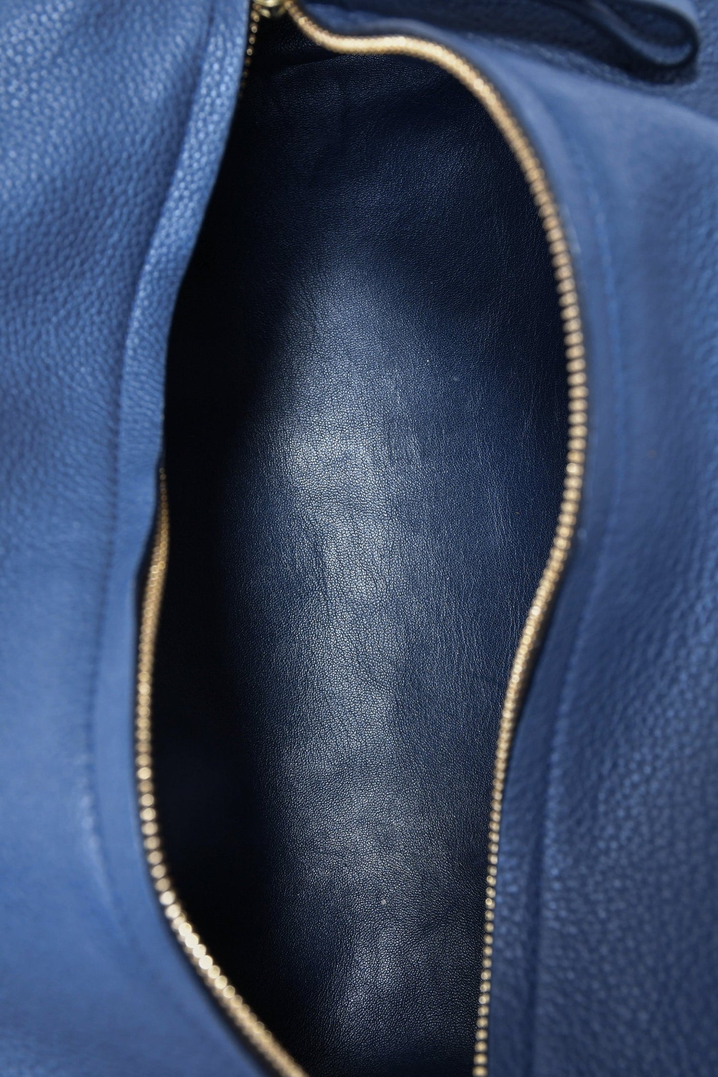 Mansur Gavriel 2012 Blue Pebble Leather Mini Duffle Bag