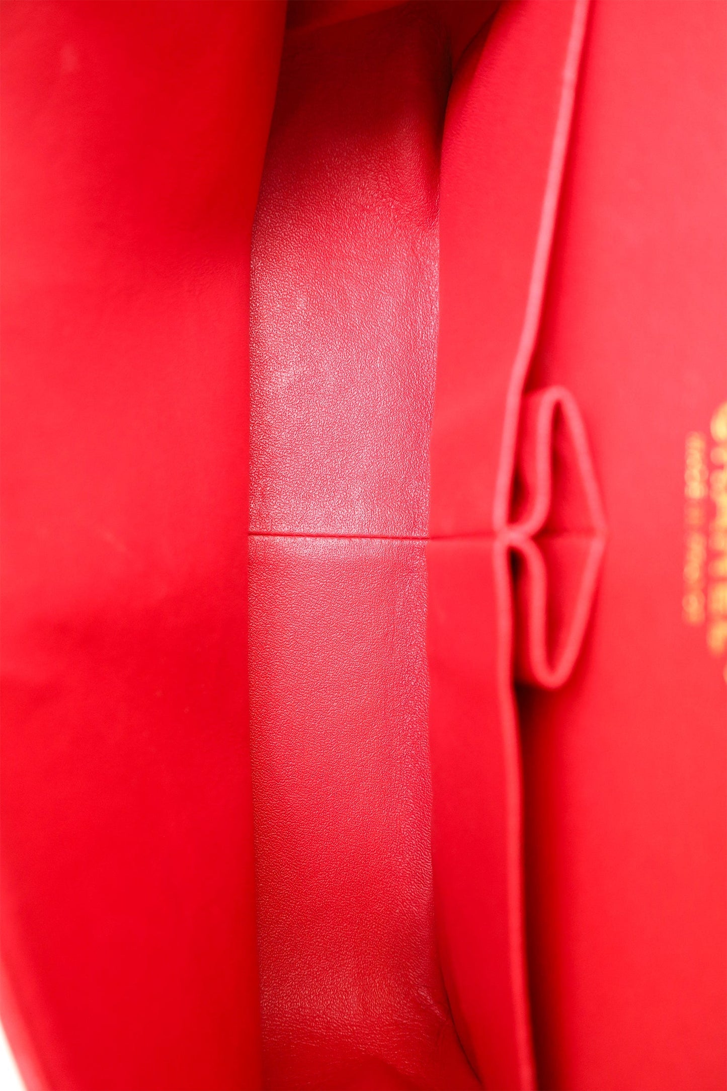 Chanel™ 2015-16 Red Lambskin Quilted Classic Jumbo Flap Bag