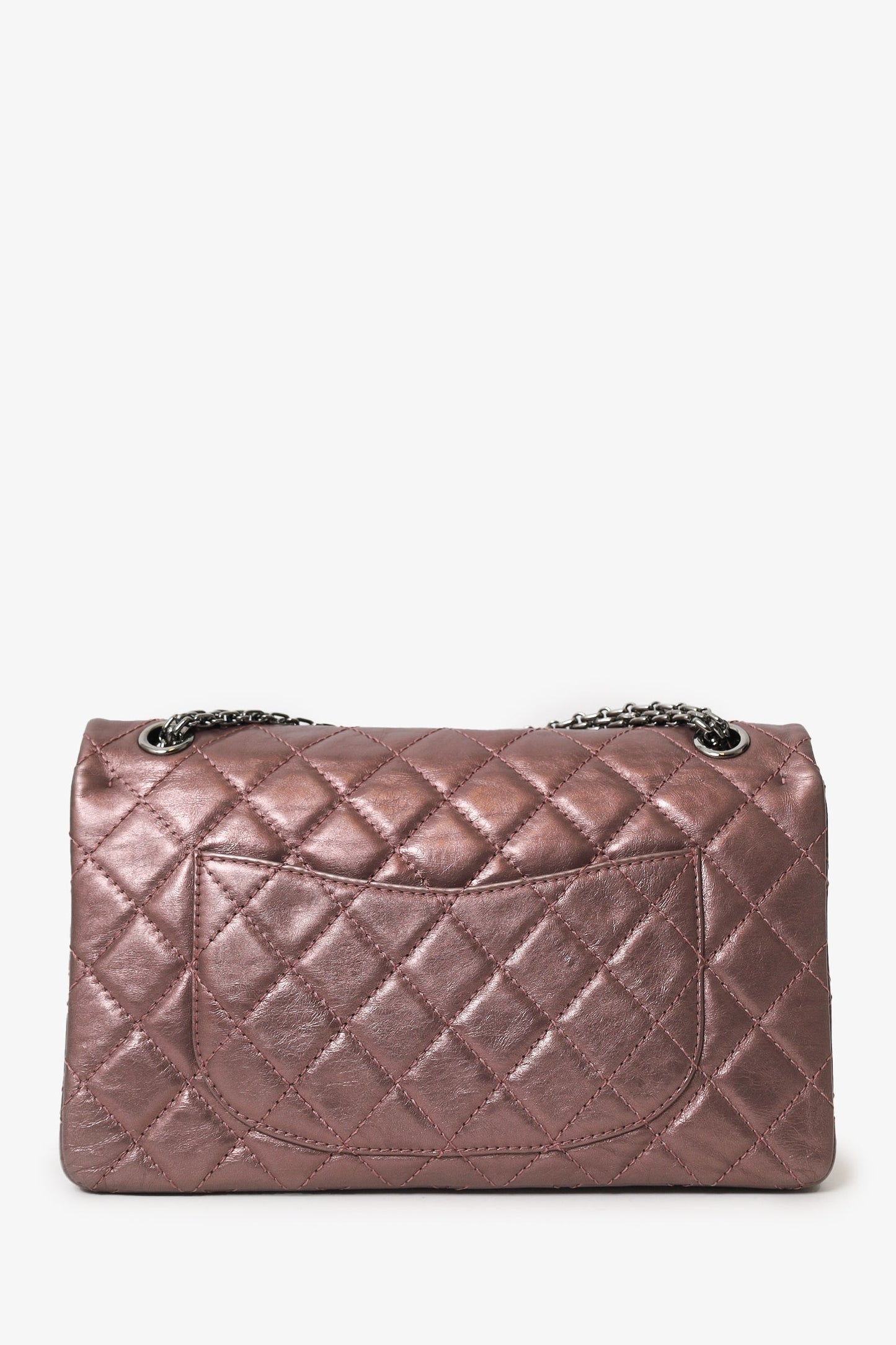 Chanel™ 2008-09 Brown Metallic Aged Calfskin Quilted 2.55 Reissue Shoulder Bag