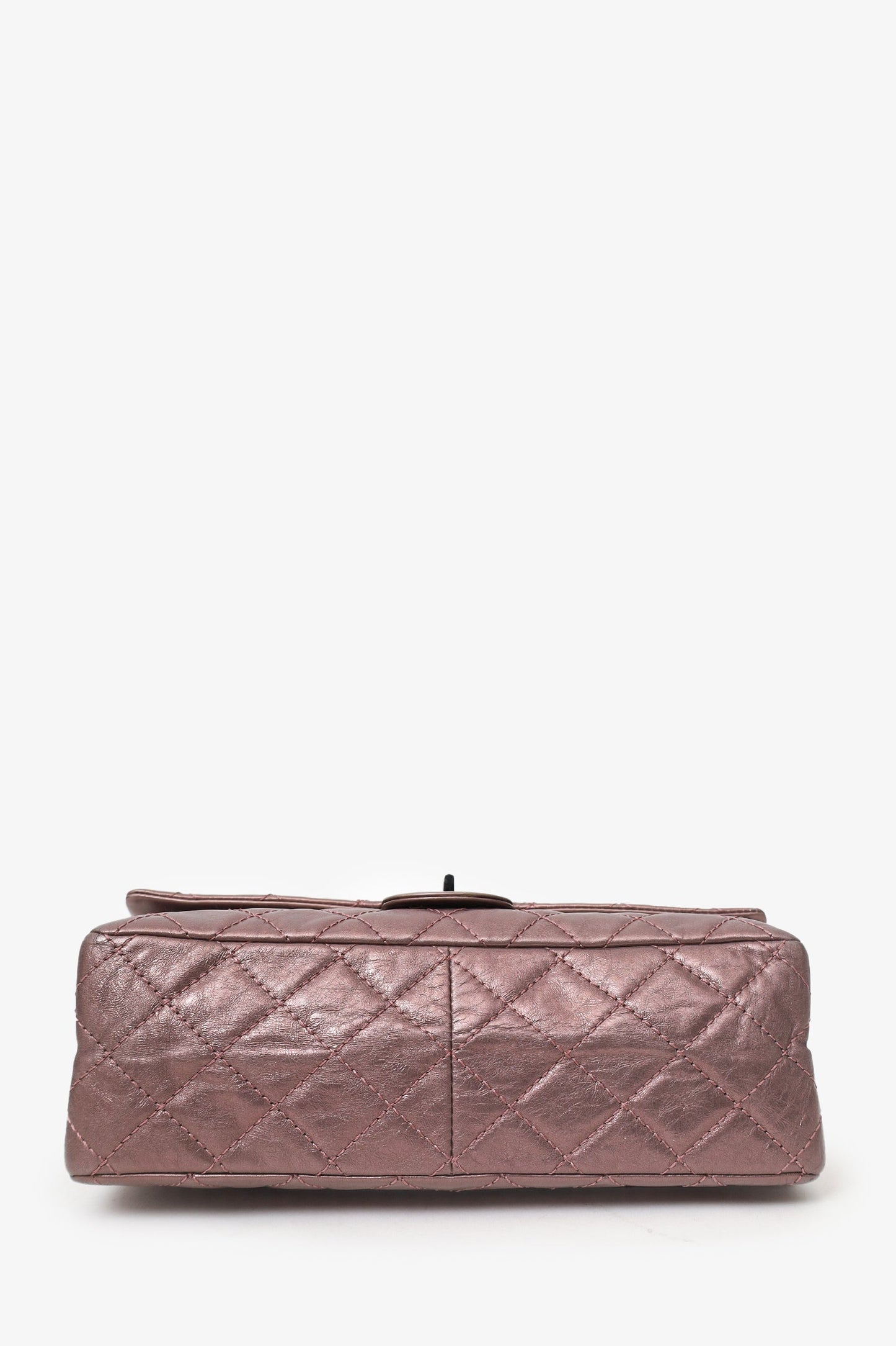 Chanel™ 2008-09 Brown Metallic Aged Calfskin Quilted 2.55 Reissue Shoulder Bag