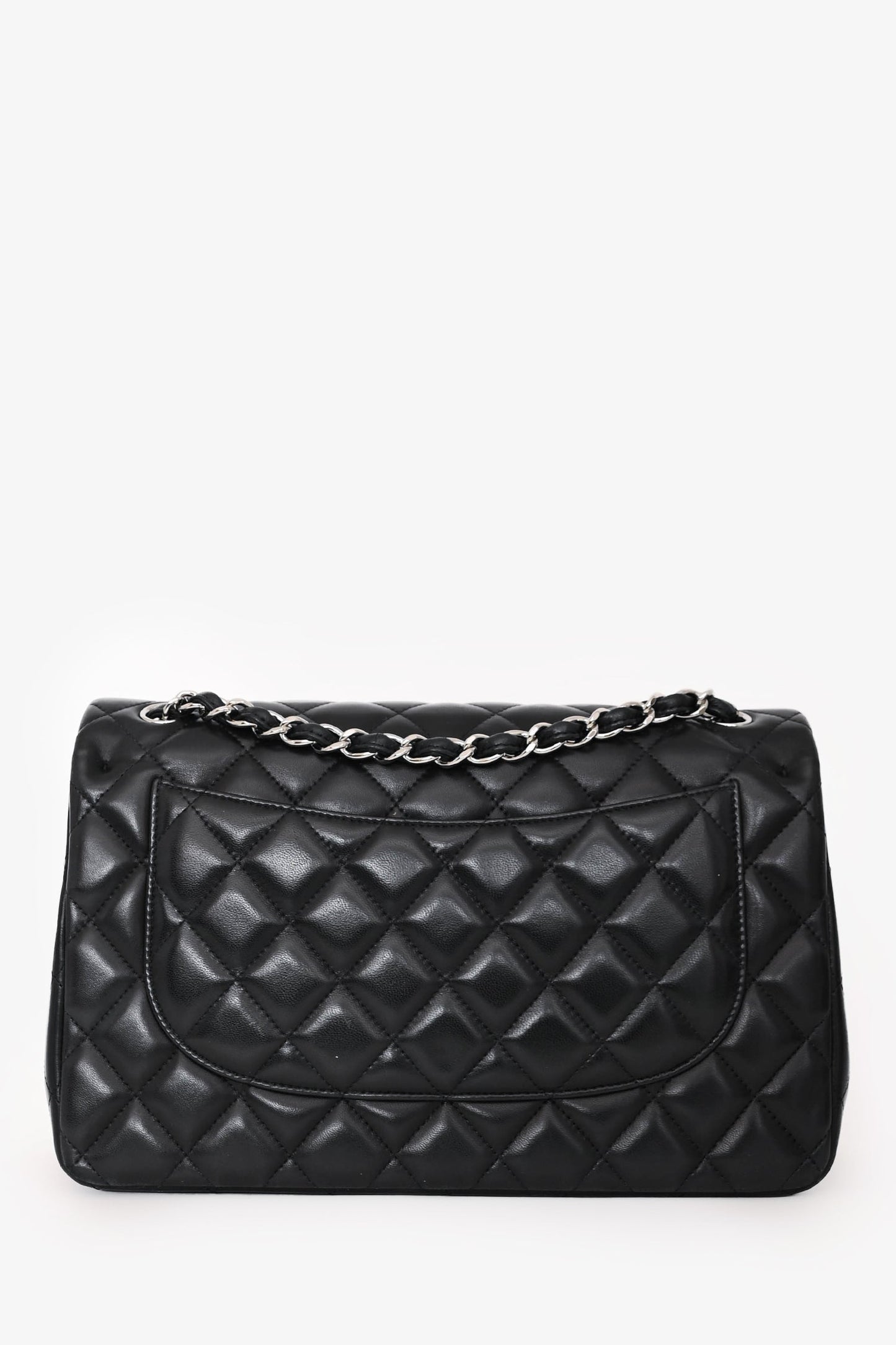 Chanel™ 2012 Black Lambskin Jumbo Double Flap
