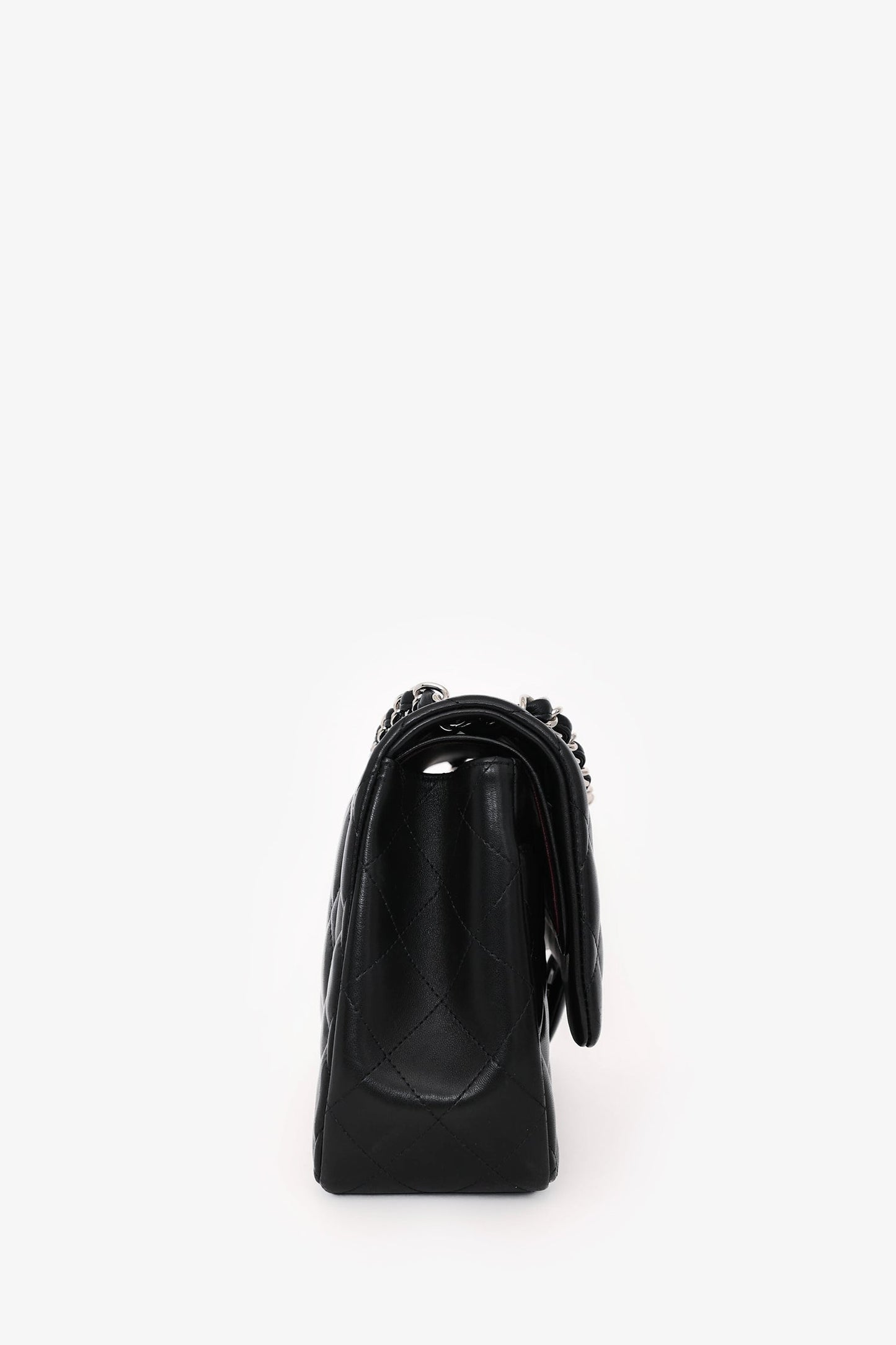 Chanel™ 2012 Black Lambskin Jumbo Double Flap