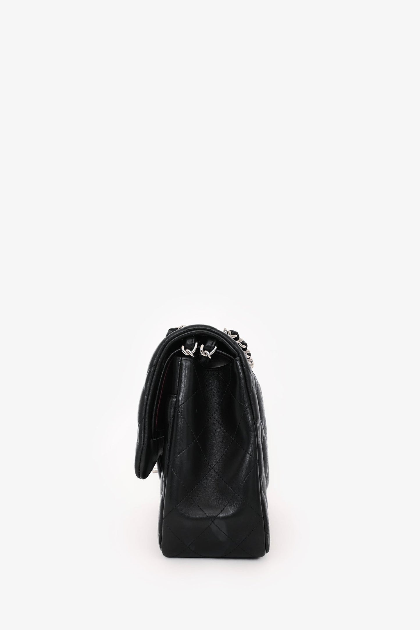 Chanel™ 2012 Black Lambskin Jumbo Double Flap