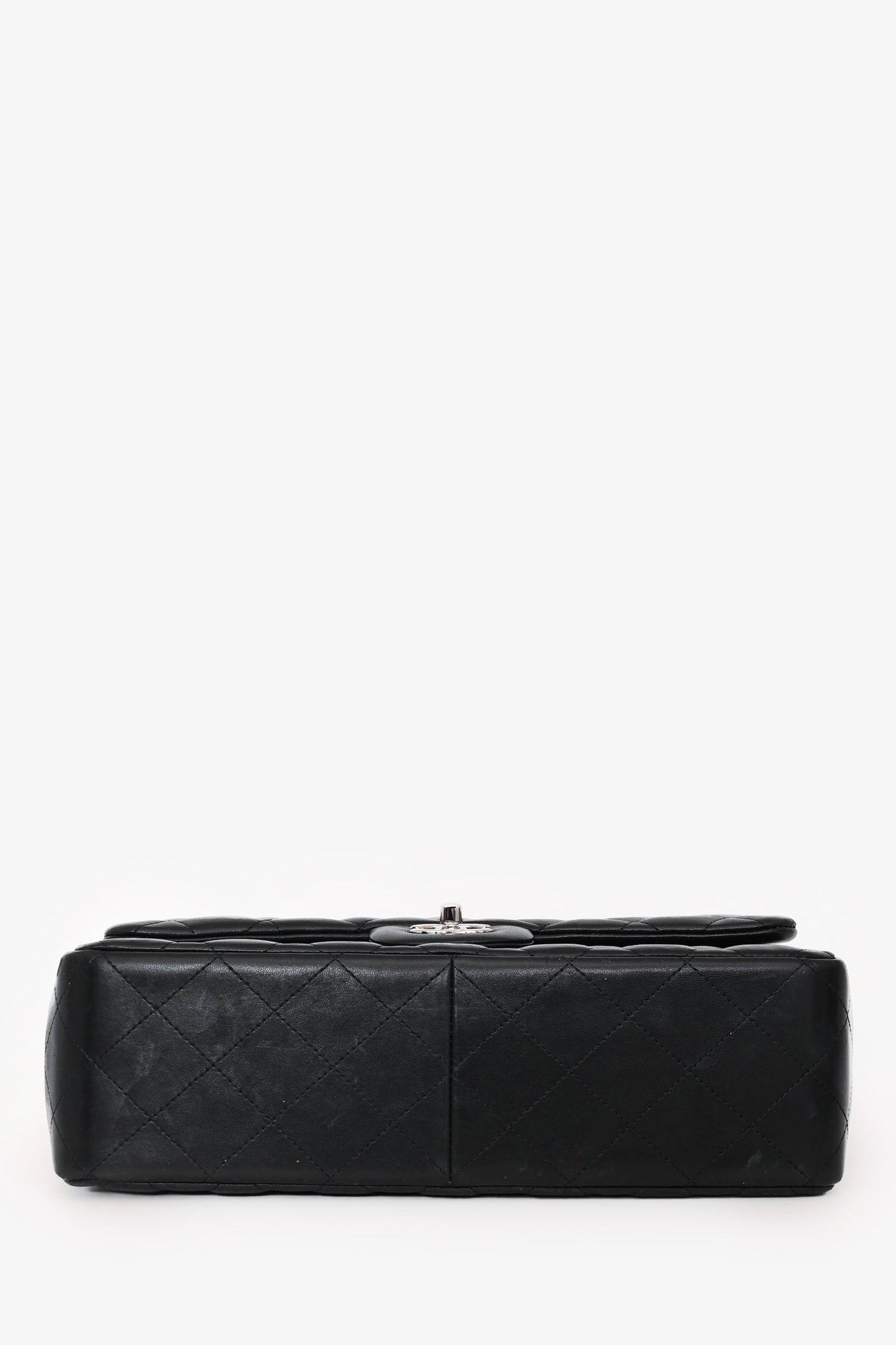 Chanel™ 2012 Black Lambskin Jumbo Double Flap