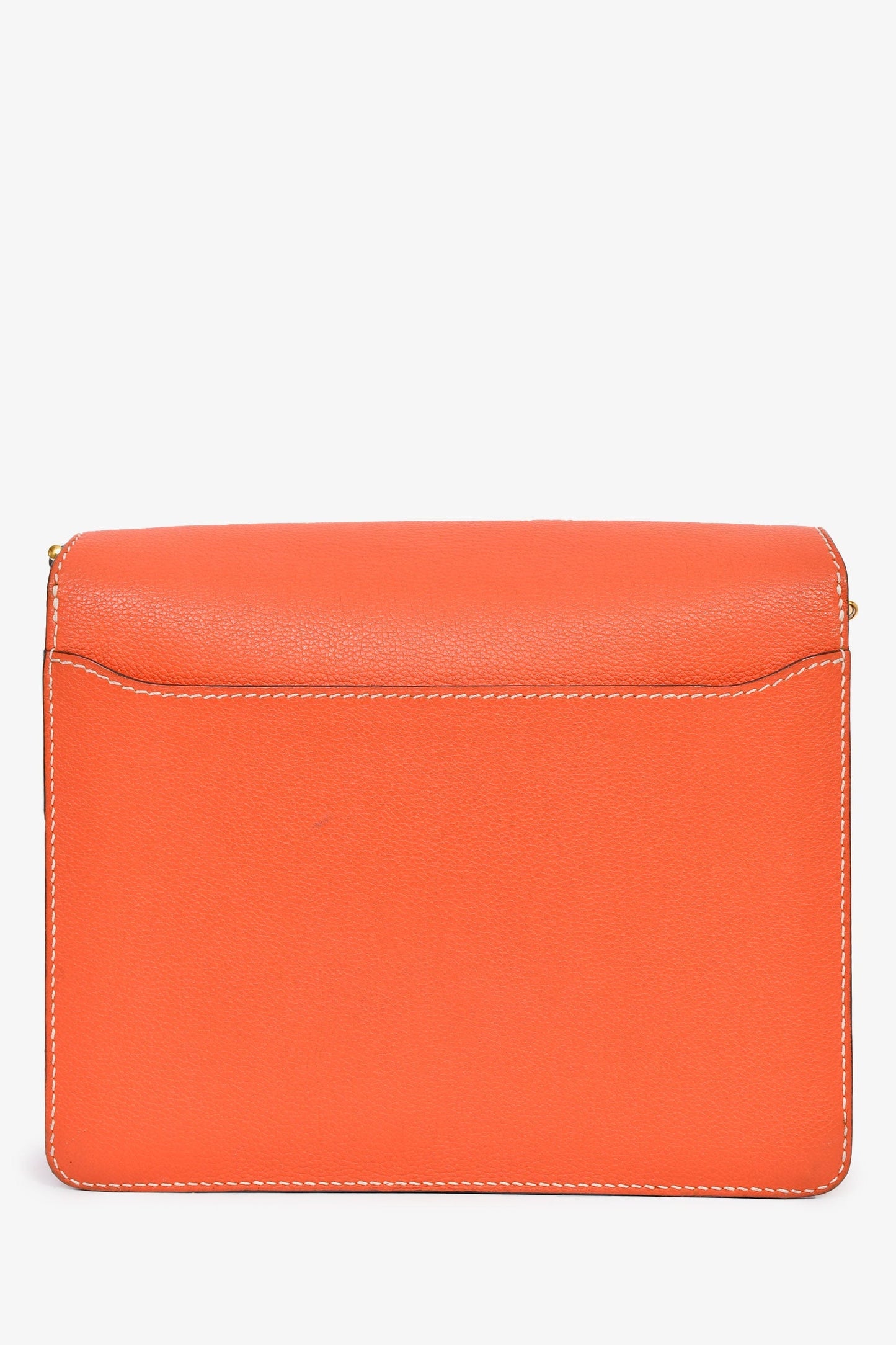 Hermès Orange Evercolour Leather 'Sac Roulis' 23 Crossbody