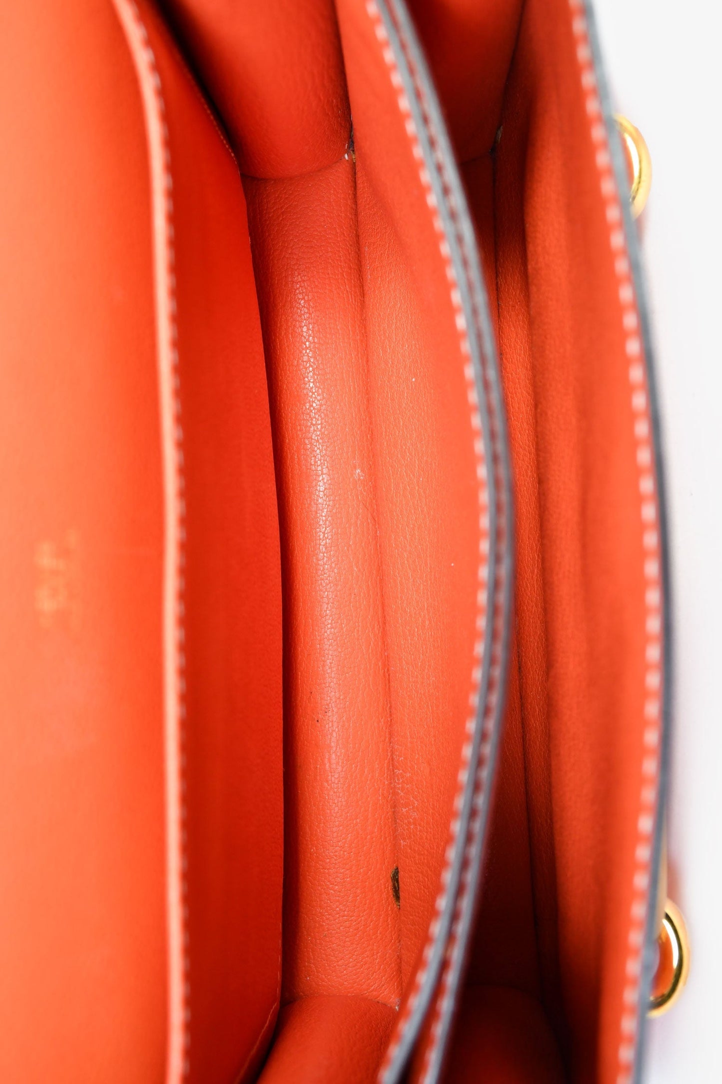 Hermès Orange Evercolour Leather 'Sac Roulis' 23 Crossbody