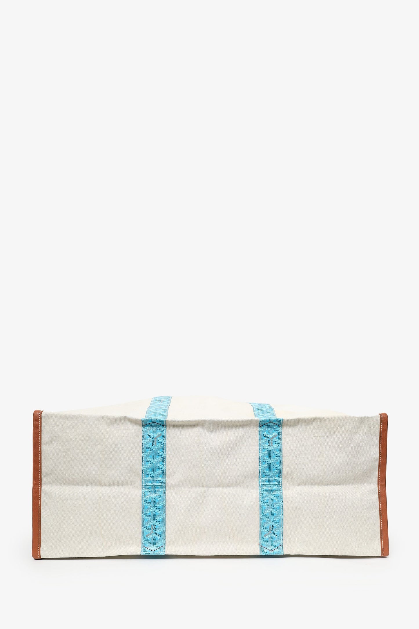 Goyard Blue/Brown Goyardine Mediterranee Saint Tropez Reversible Tote