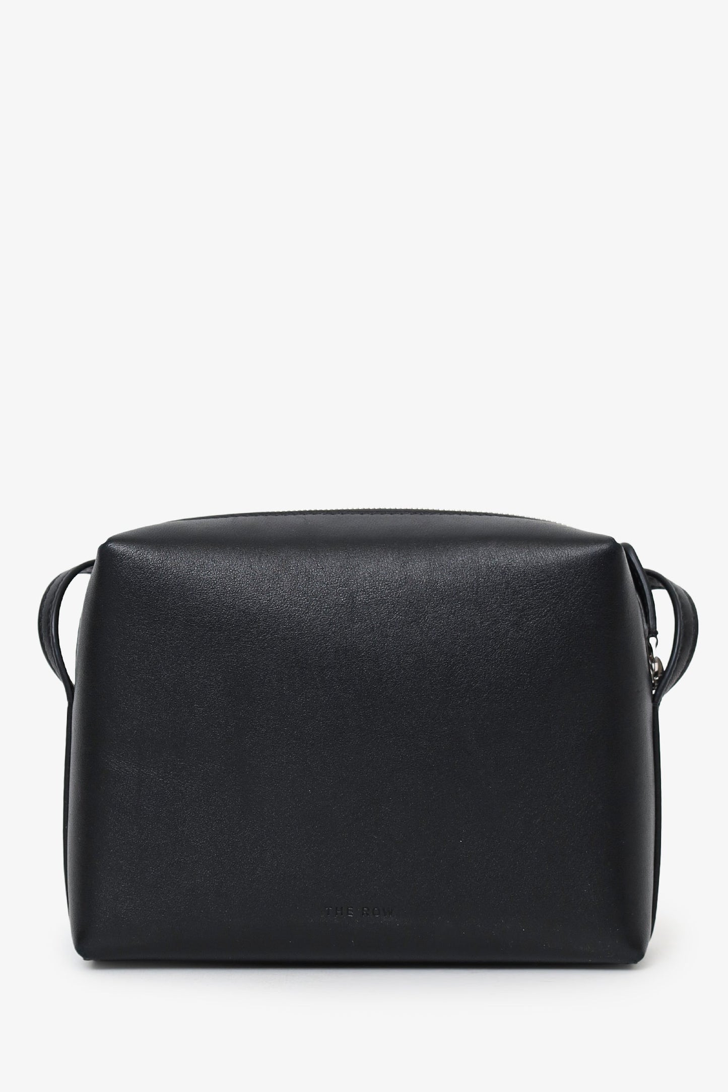 The Row Black Leather Regent Crossbody Bag
