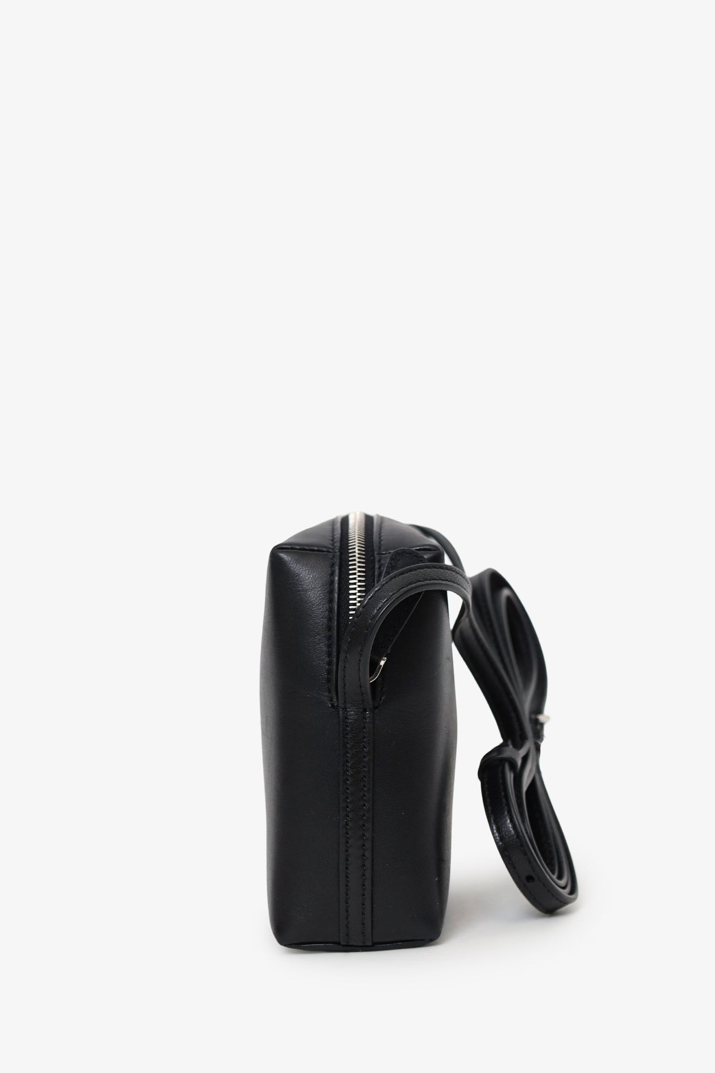 The Row Black Leather Regent Crossbody Bag