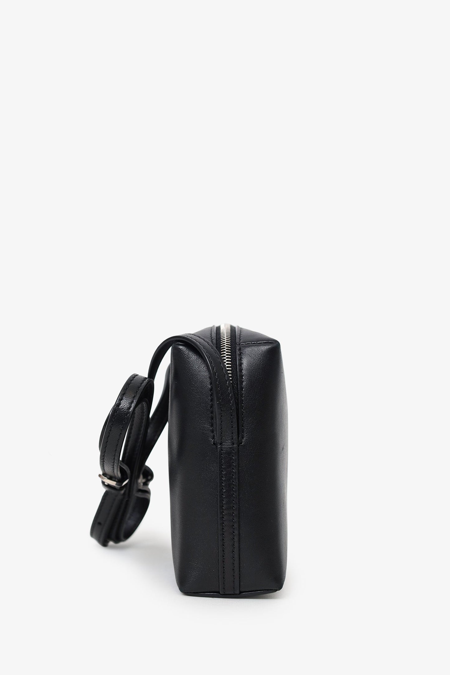 The Row Black Leather Regent Crossbody Bag