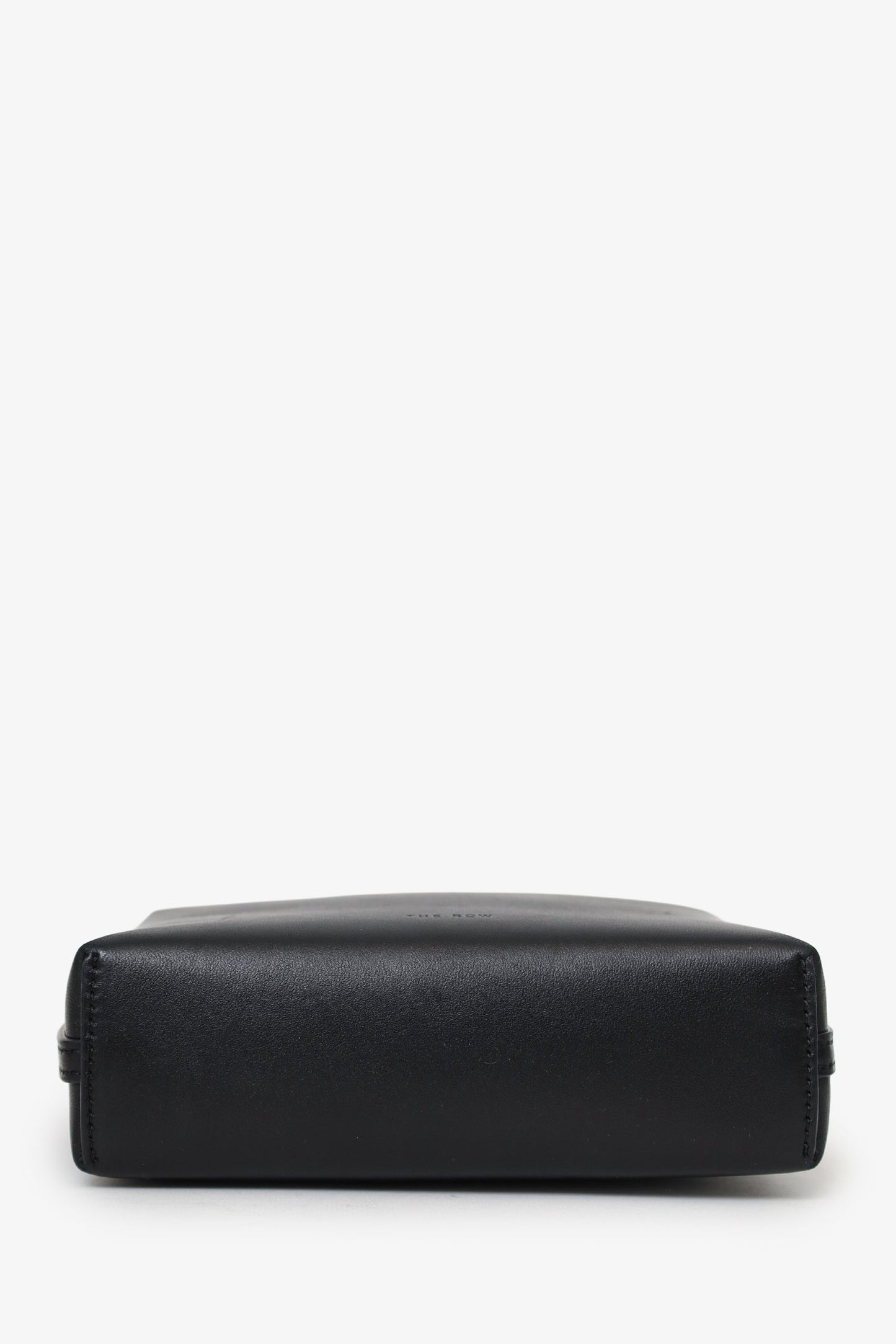 The Row Black Leather Regent Crossbody Bag