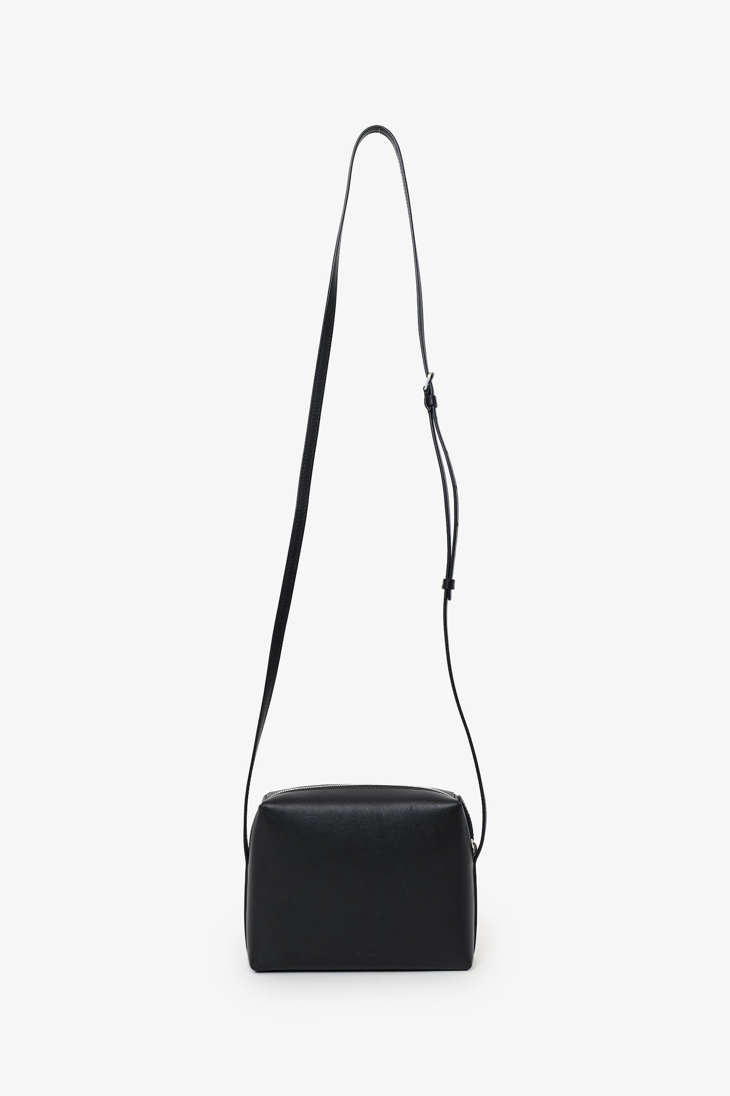 The Row Black Leather Regent Crossbody Bag