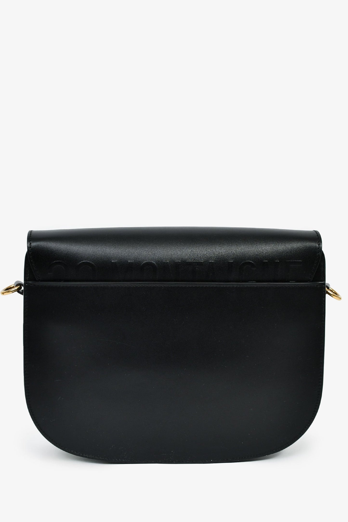 Christian Dior Black Leather Large Bobby Oblique Canvas Strap Crossbody Bag