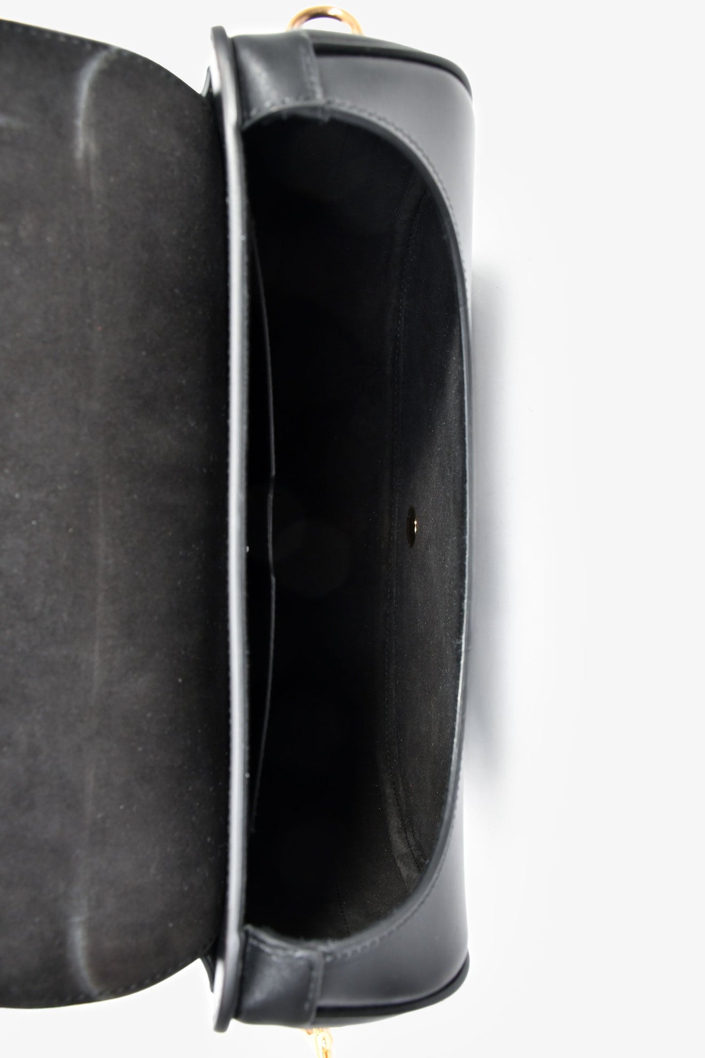 Christian Dior Black Leather Large Bobby Oblique Canvas Strap Crossbody Bag